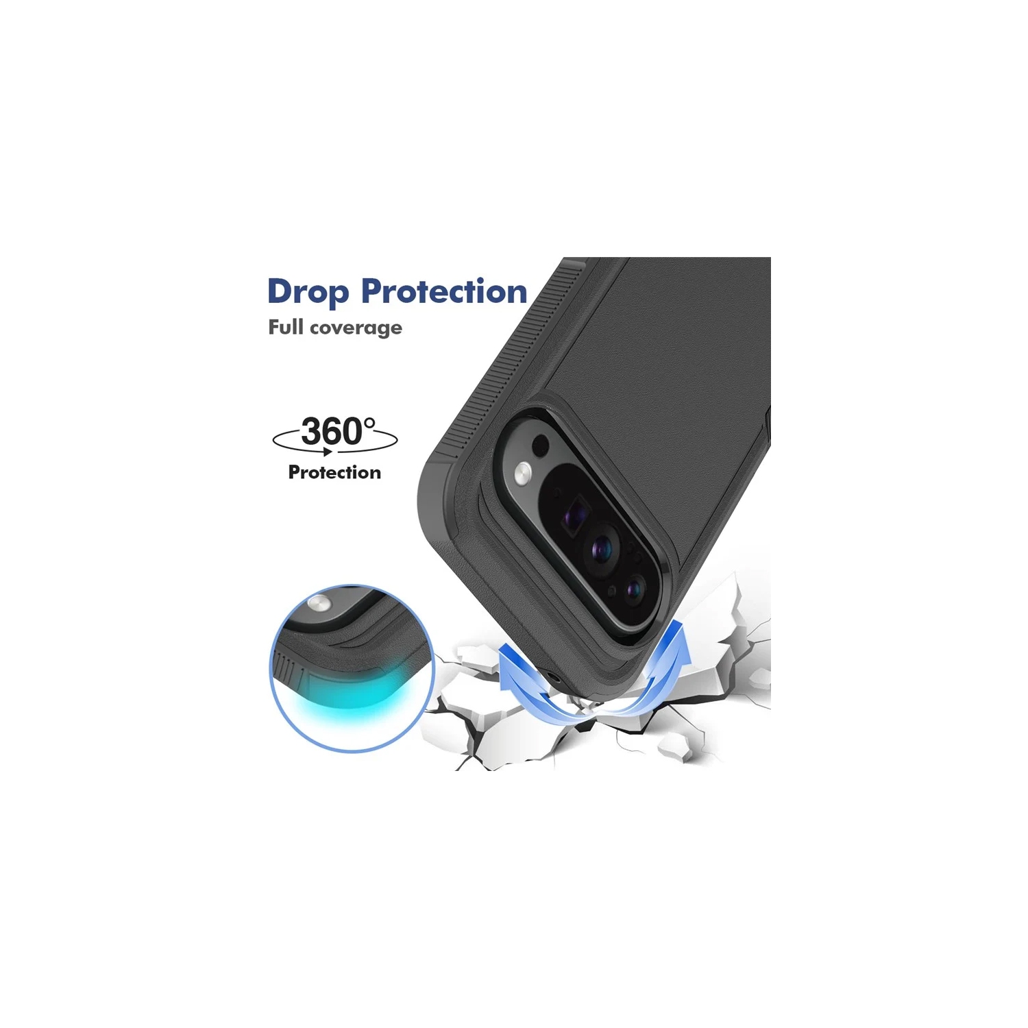 XCRS Google Pixel 10 & Pixel 10 Pro (2025) Case Dual Layered Comm Rugged, Heavy Duty, Tuff Cover