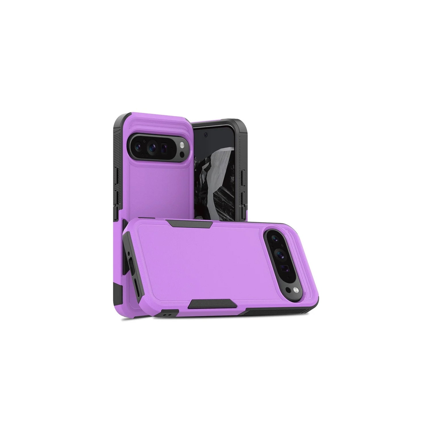 XCRS Google Pixel 10 et Pixel 10 Pro (2025) Étui double couche Comm robuste, robuste, Tuff Cover