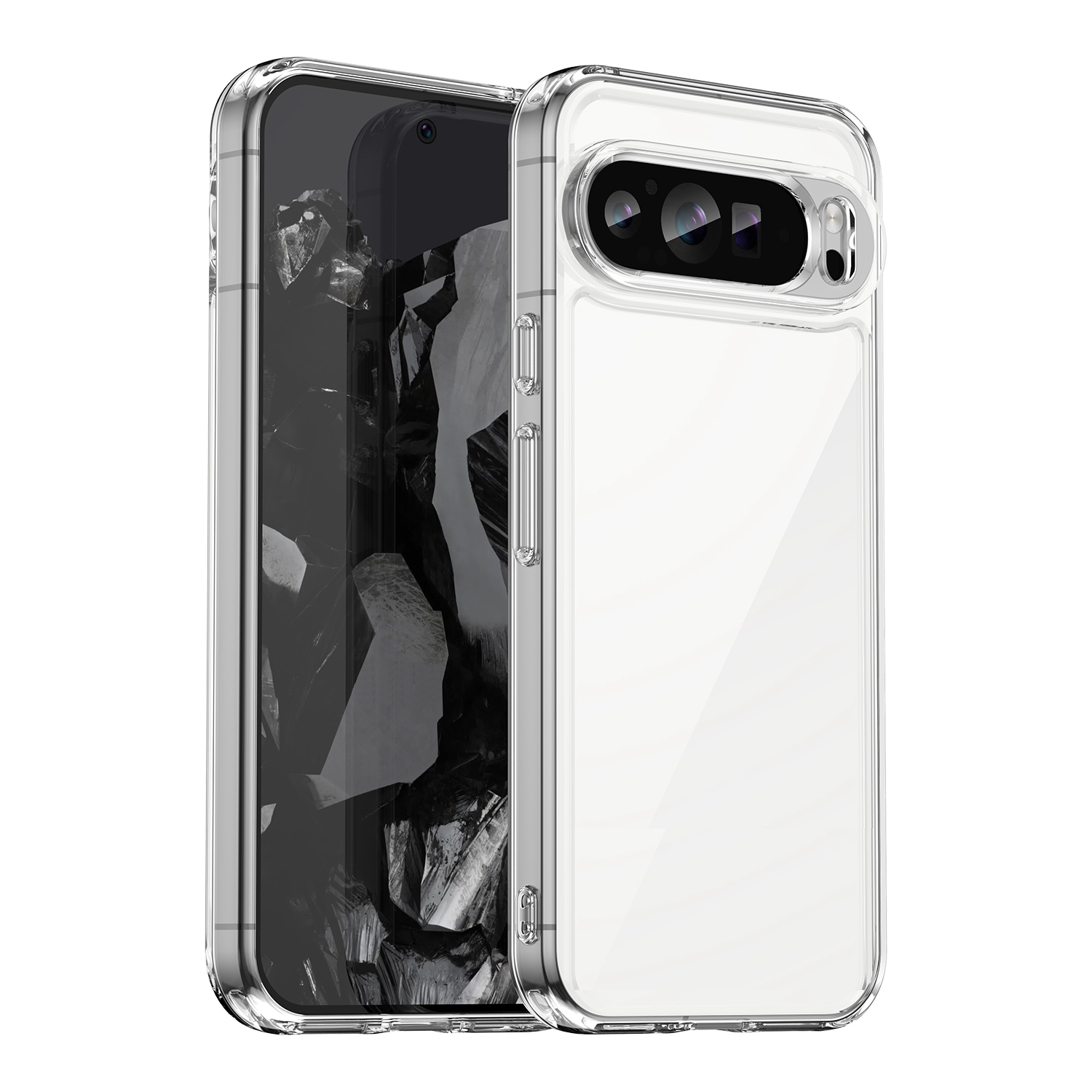 XCRS Clear Fitted Case Transparent Cover Acrylic Hardshell Case for Google Pixel 10 Pro XL