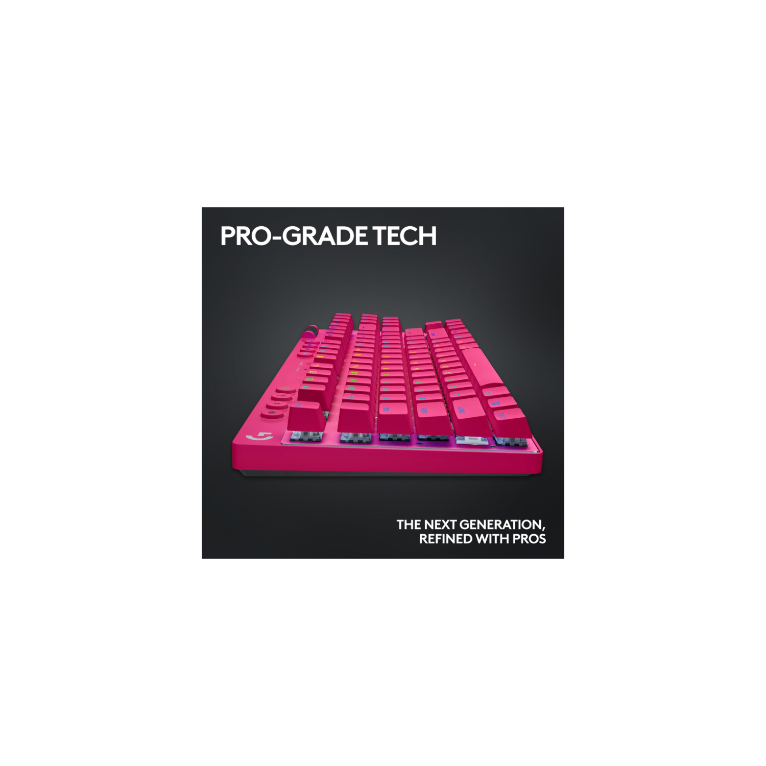 Remis à neuf - Clavier de jeu sans fil G PRO X TKL Lightspeed de Logitech, éclairage RVB LIGHTSYNC, touches PBT, commutateurs tactiles (GX Brown) -