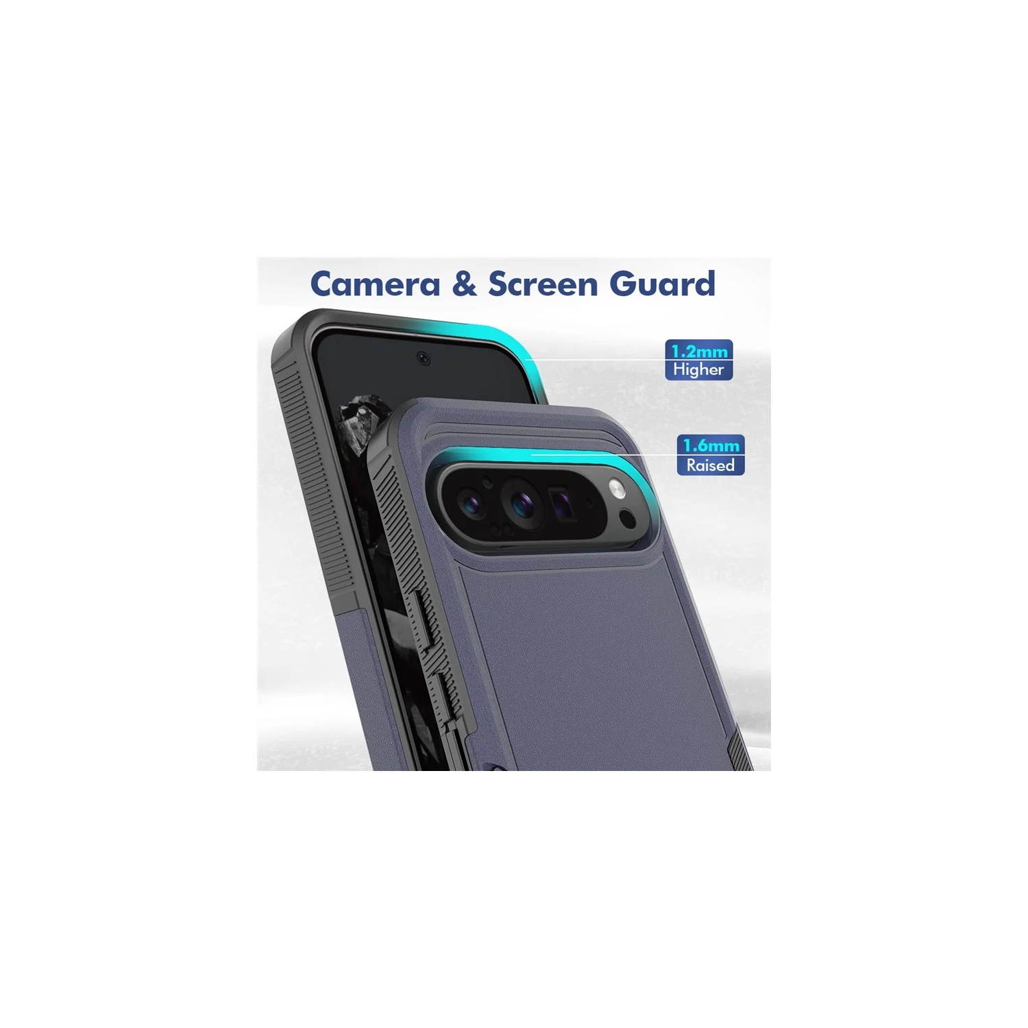 XCRS Google Pixel 10 Pro XL Étui double couche robuste Comm, robuste, Tuff Cover