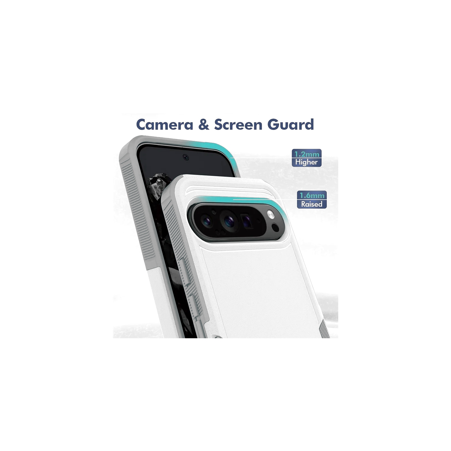 XCRS Google Pixel 10 Pro XL Étui double couche robuste Comm, robuste, Tuff Cover