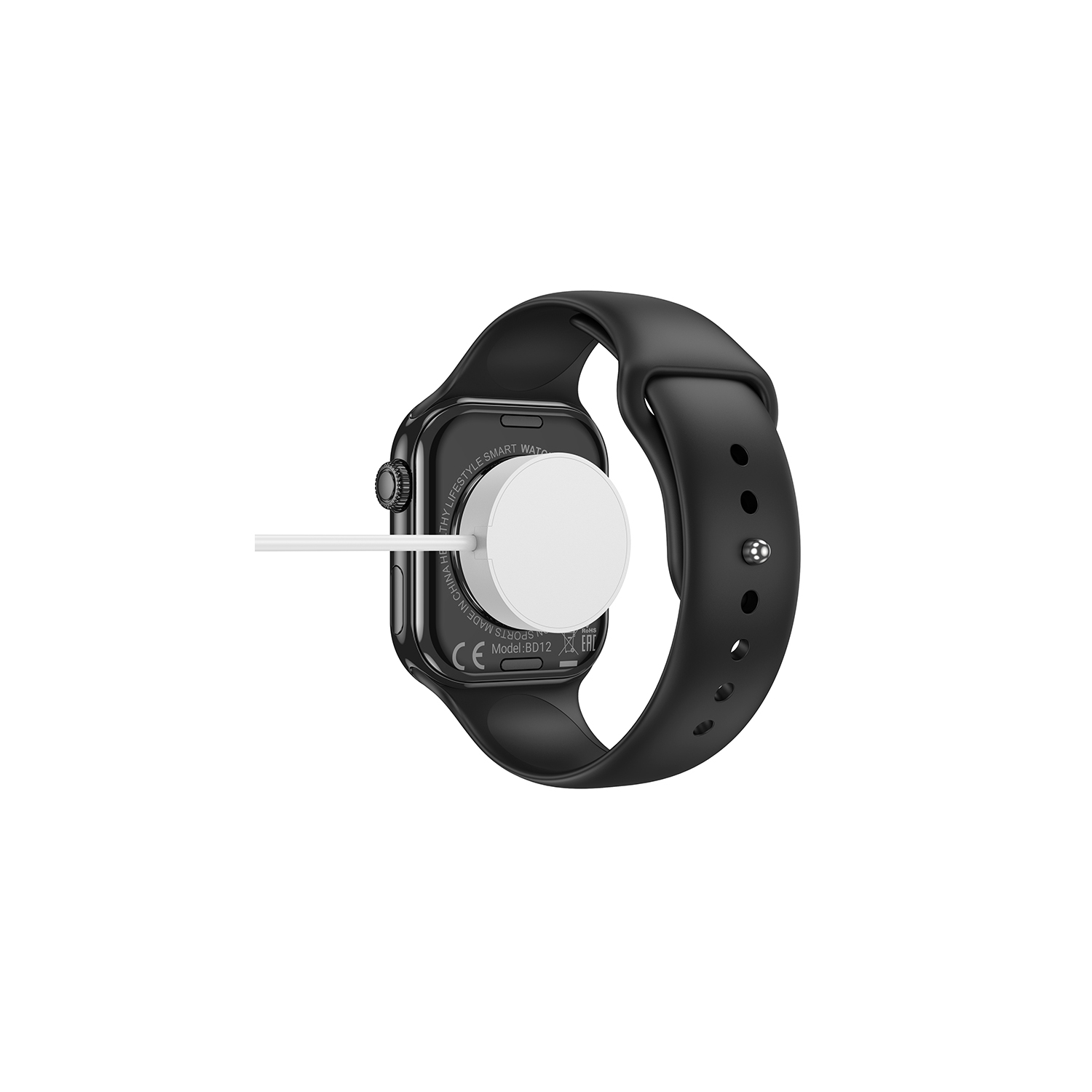 Montre sport intelligente BD12 de BOROFONE, écran 2.01&nbsp;po, appel Bluetooth avec chargeur
