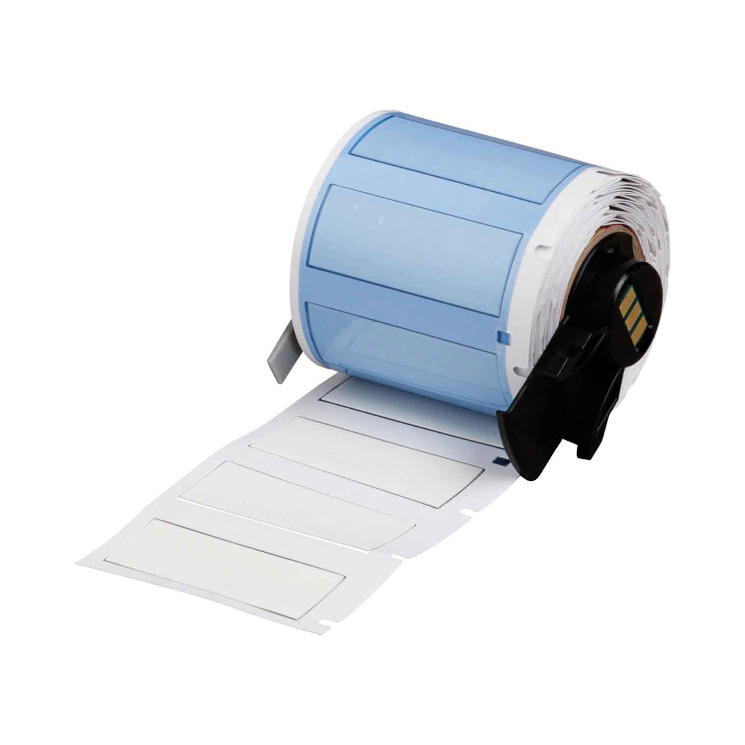 Brady PSPT-375-175-WT PermaSleeve Heat Shrink Wire and Cable Labels, 3/8" Dia, for BMP61 BMP71 M611 - 1.75", White