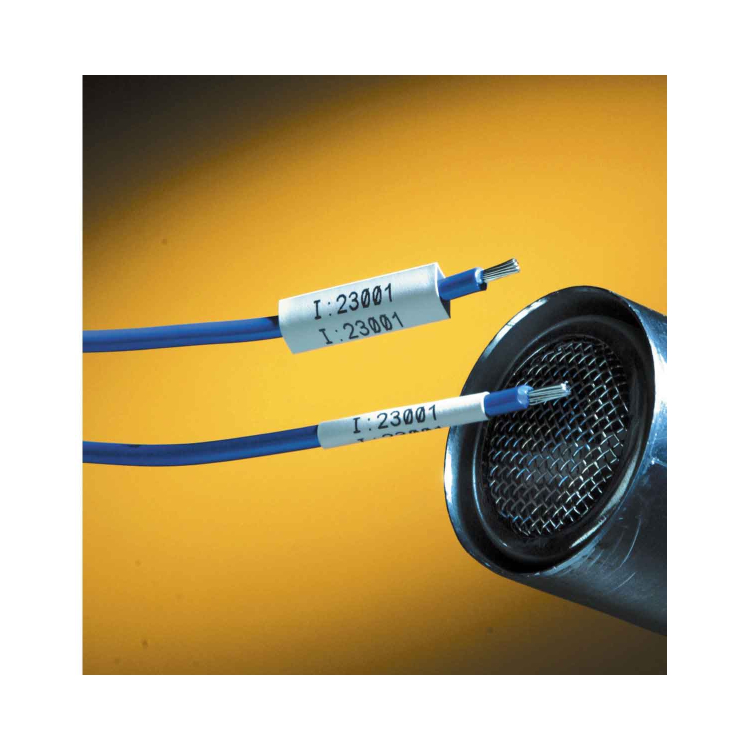 Brady PSPT-375-175-WT PermaSleeve Heat Shrink Wire and Cable Labels, 3/8" Dia, for BMP61 BMP71 M611 - 1.75", White