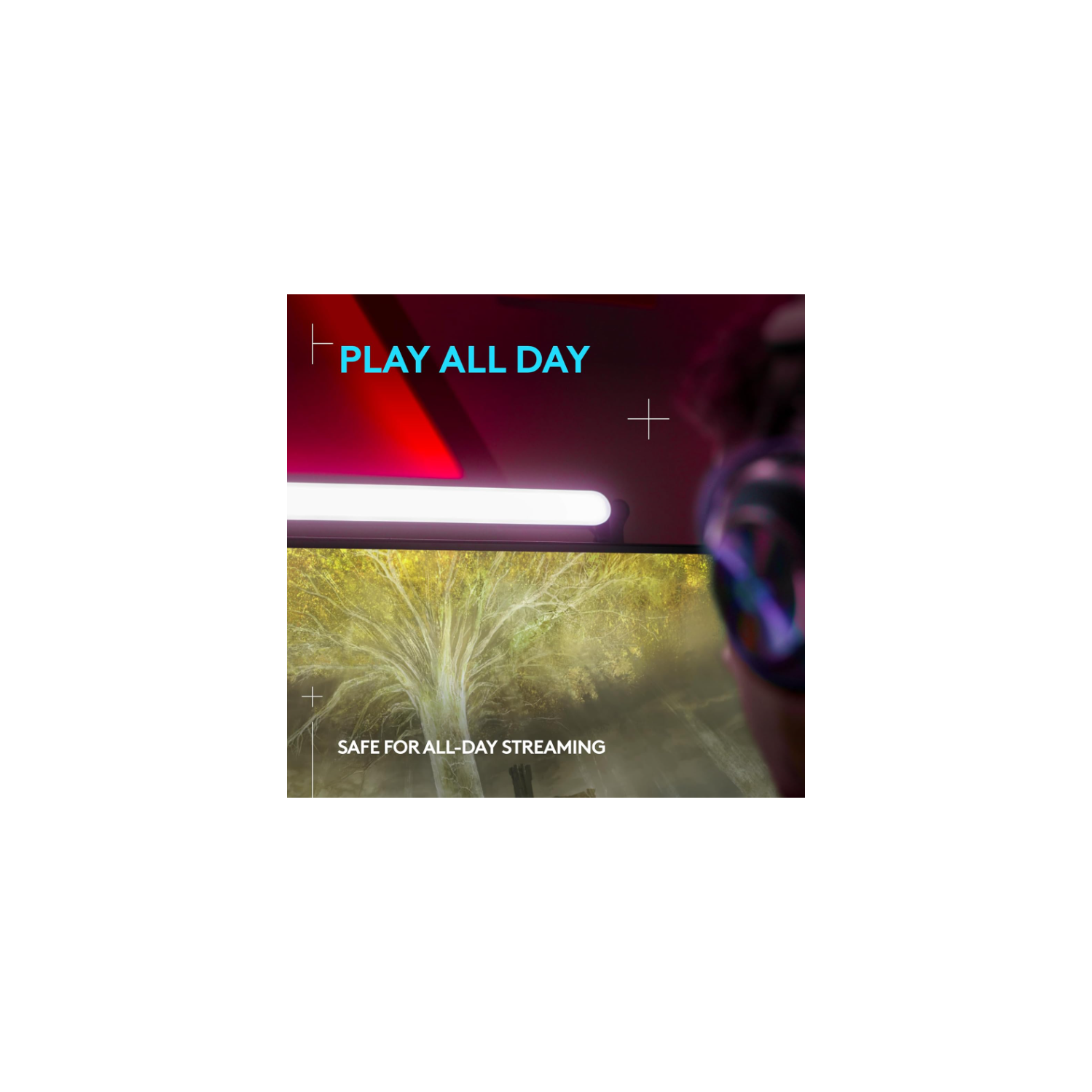 Barre lumineuse DEL haut de gamme Litra Beam de Logitech G pour PC/Mac&nbsp;: Touches lumineuses diffusion en continu, Bluetooth et commandes