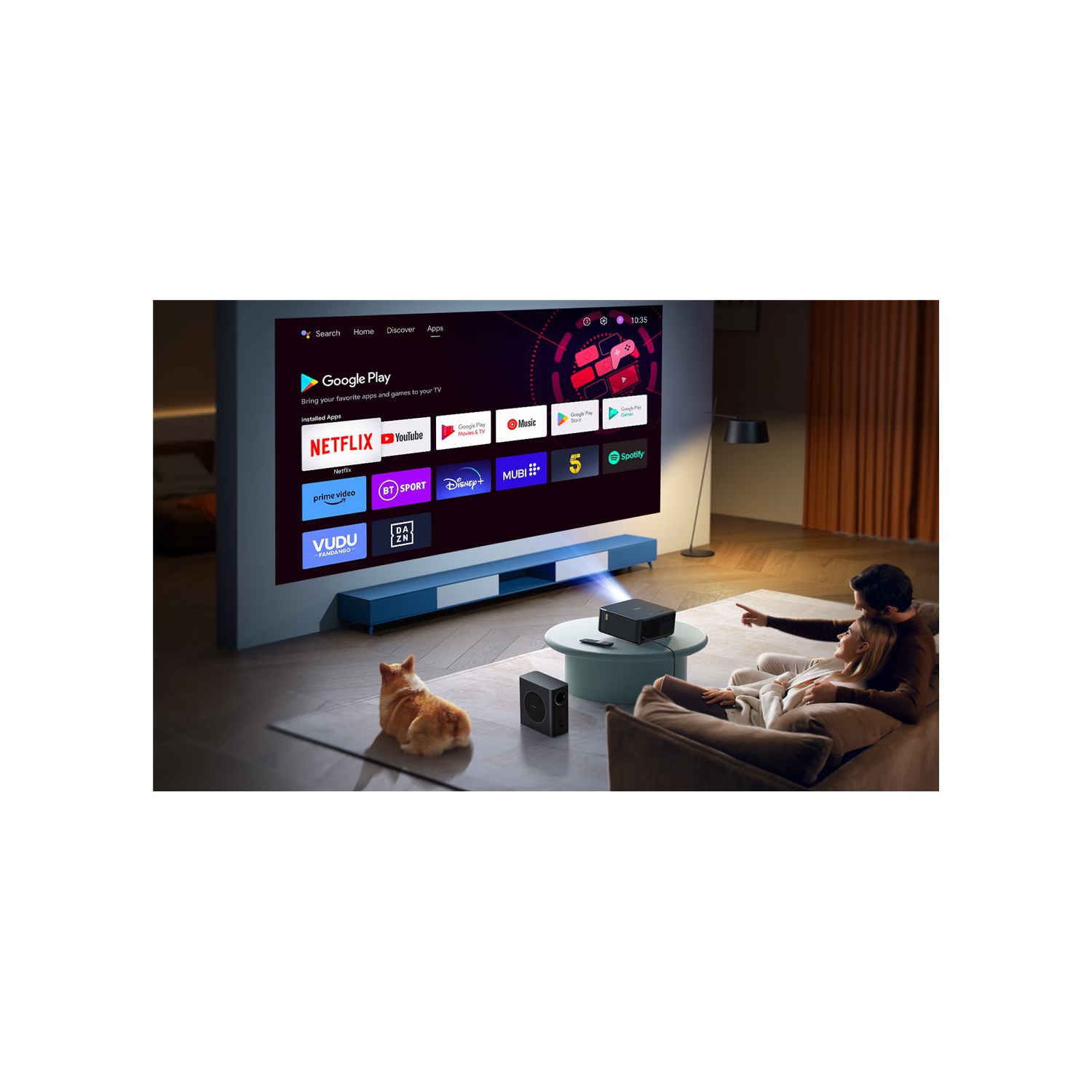 Yaber K2s Pro projector 4K, wifi, Bluetooth, Subwoofer