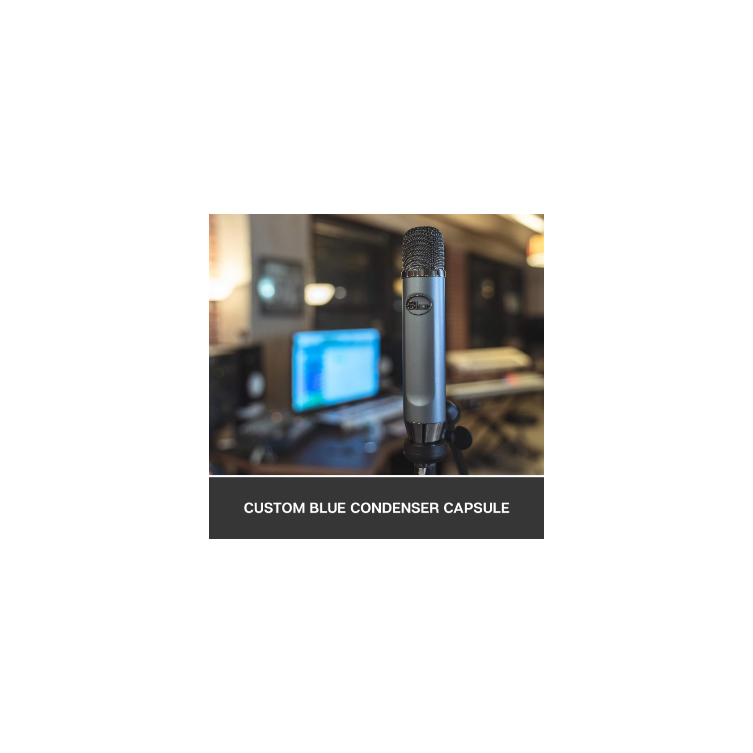 Remis à neuf - Microphone à condensateur XLR Blue Ember de Logitech pour studio, enregistrement, baladoémissions, microphone pour diffusion en