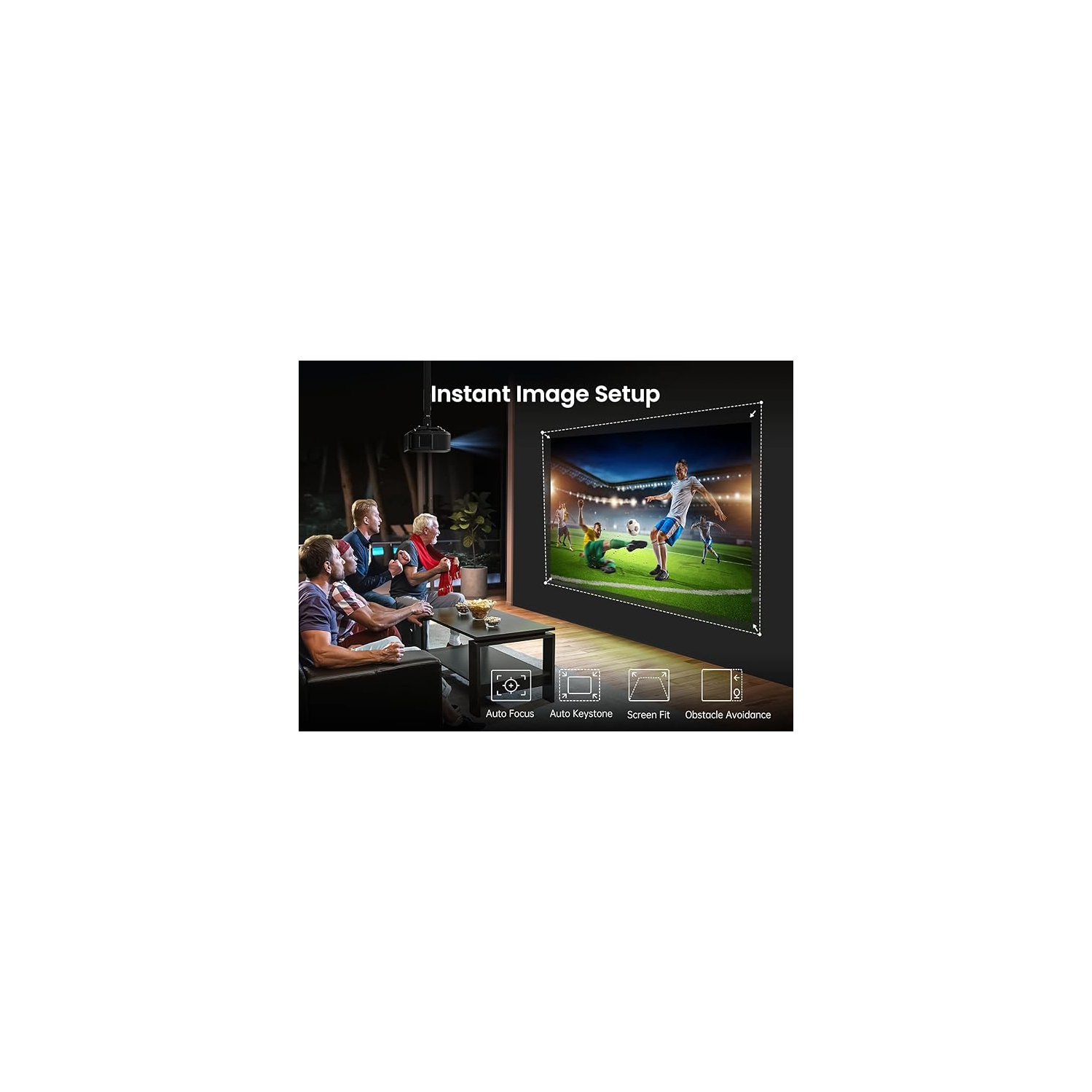 Yaber K3 Pro Projector with subwoofer