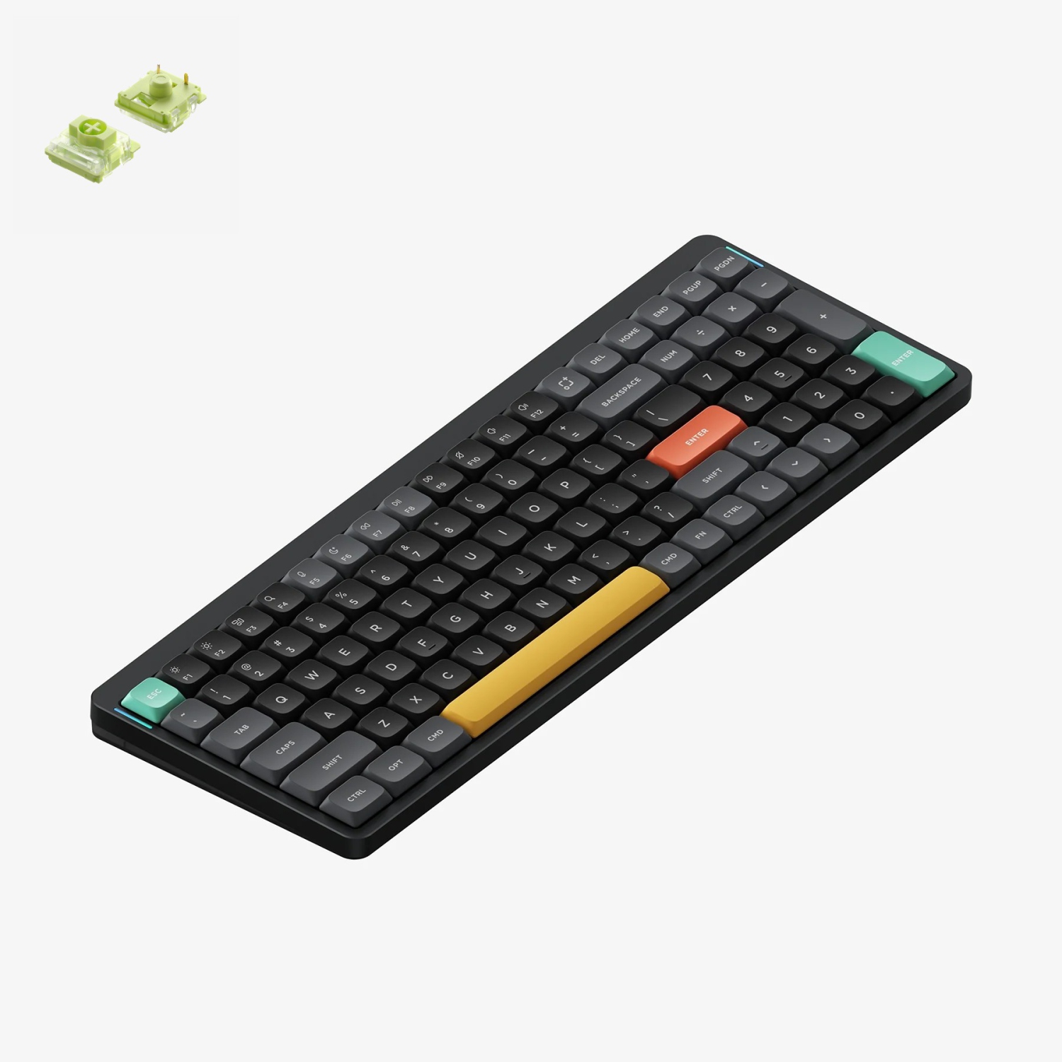NuPhy Air96 V2 RGB Low Profile Hotswap Wireless Mechanical Gaming Keyboard – 96% Layout, Aloe Switches – Compatible with Windows,iOS,macOS and more,