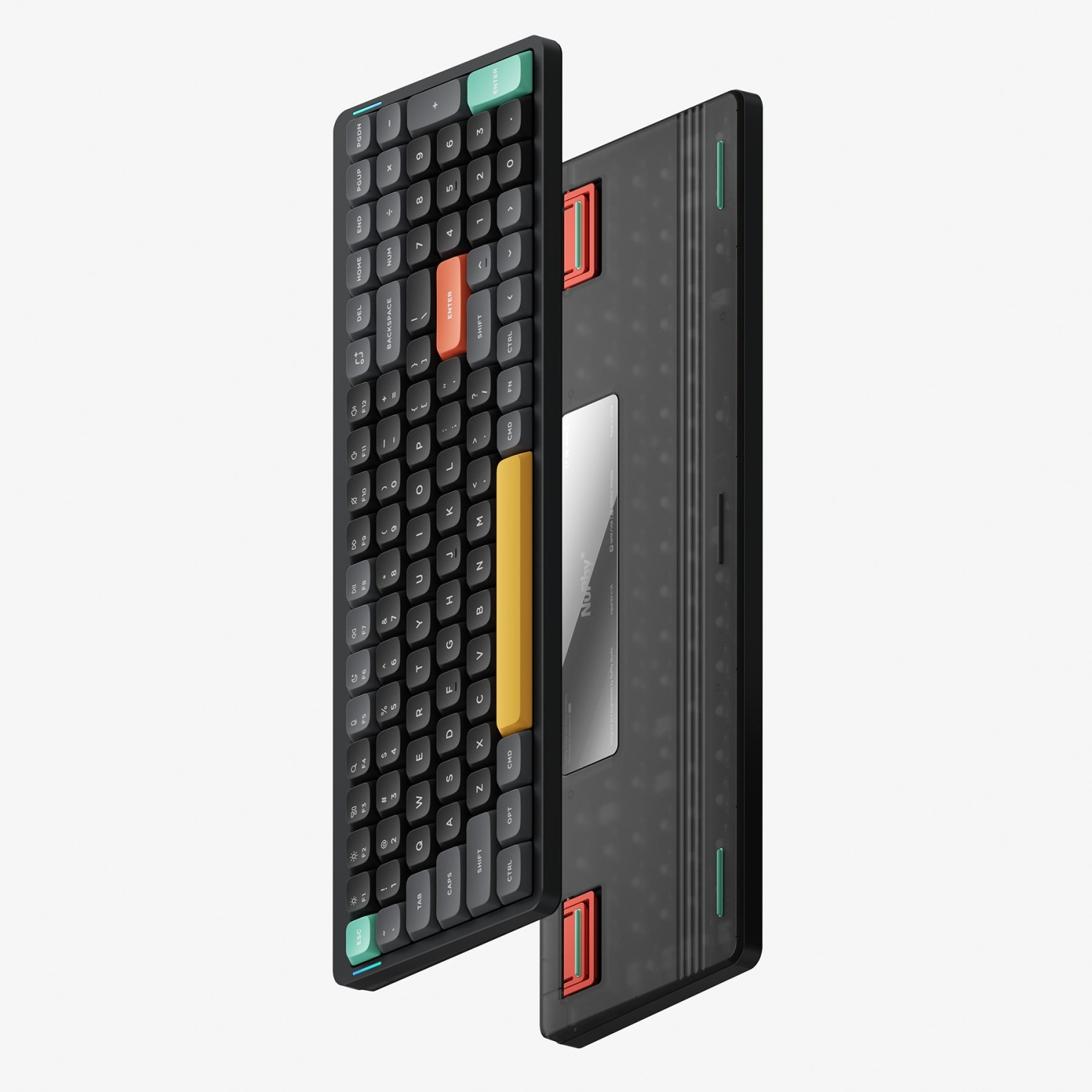 NuPhy Air96 V2 RGB Low Profile Hotswap Wireless Mechanical Gaming Keyboard – 96% Layout, Aloe Switches – Compatible with Windows,iOS,macOS and more,