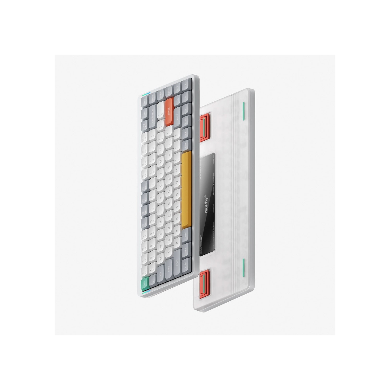 NuPhy Air75 V2 RGB Low Profile Hotswap Wireless Mechanical Gaming Keyboard – 75% Layout, Brown Switches – Compatible with Windows,iOS,macOS and more,