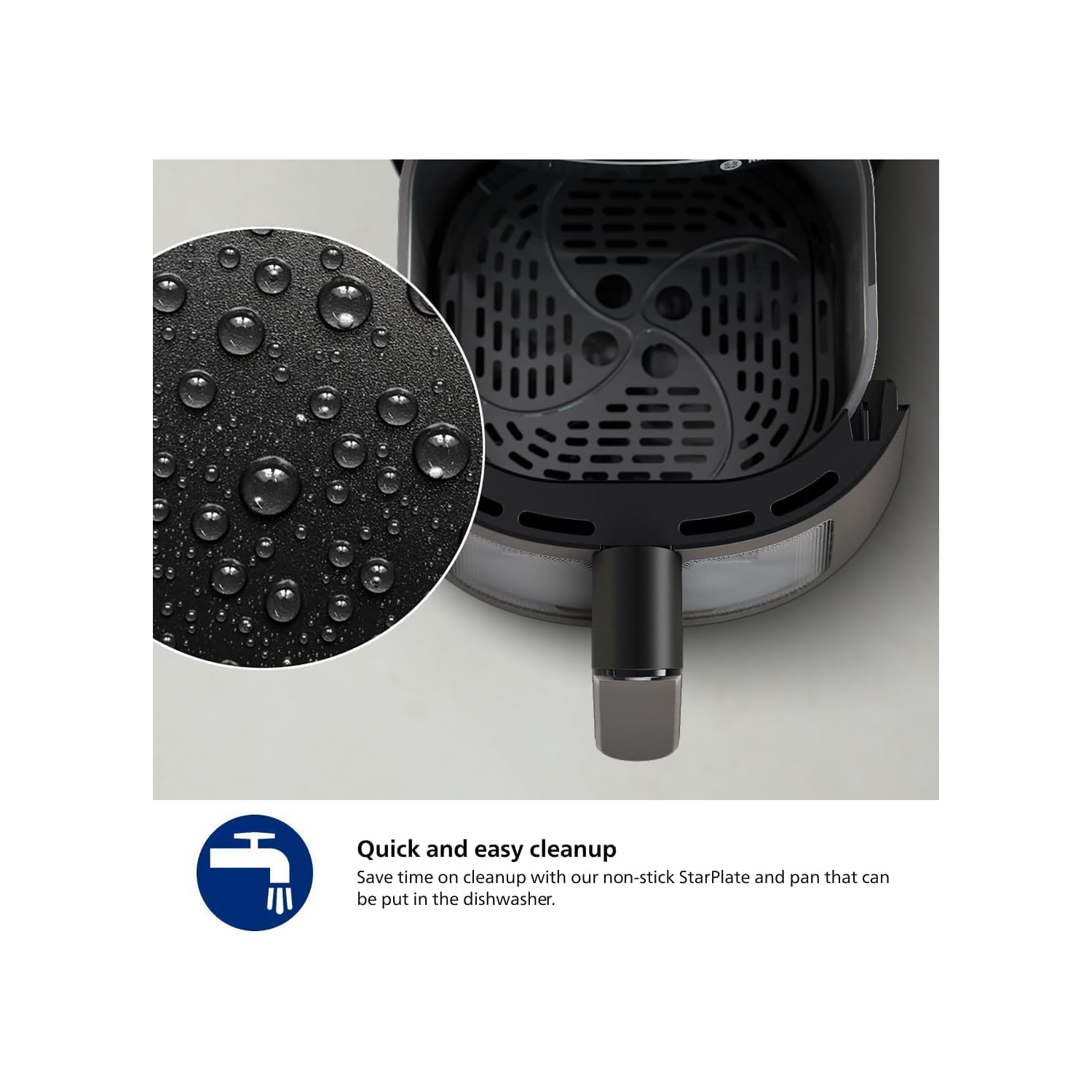 Philips 2000 Series Airfryer - 4.4 qt Pan, 13 Cooking Functions, RapidAir Technology, Healthy Cooking with 90% Less Fat, Efficient & Fast (NA220/00)