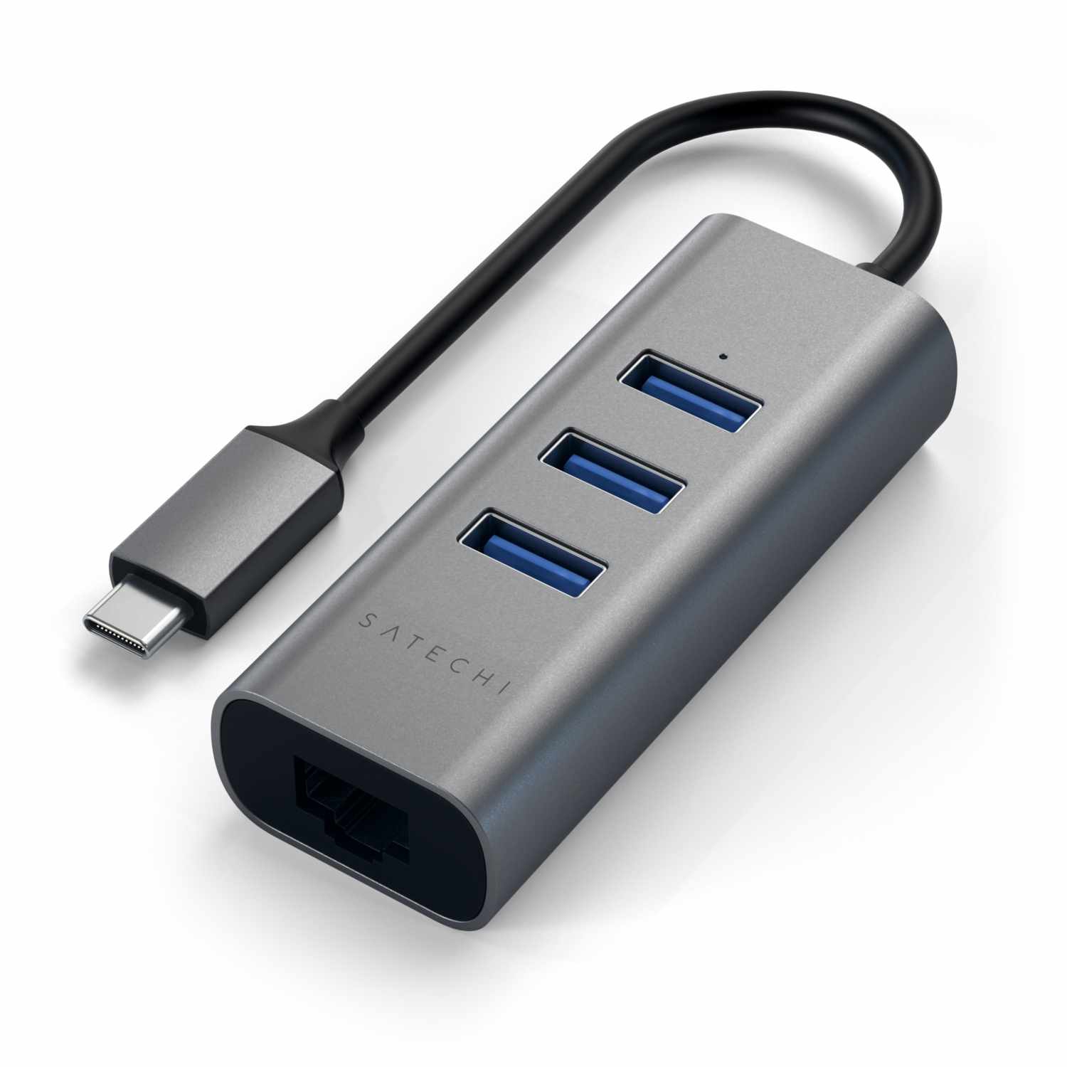 Satechi USB-C 2-in-1 USB Hub with Ethernet | Space Gray