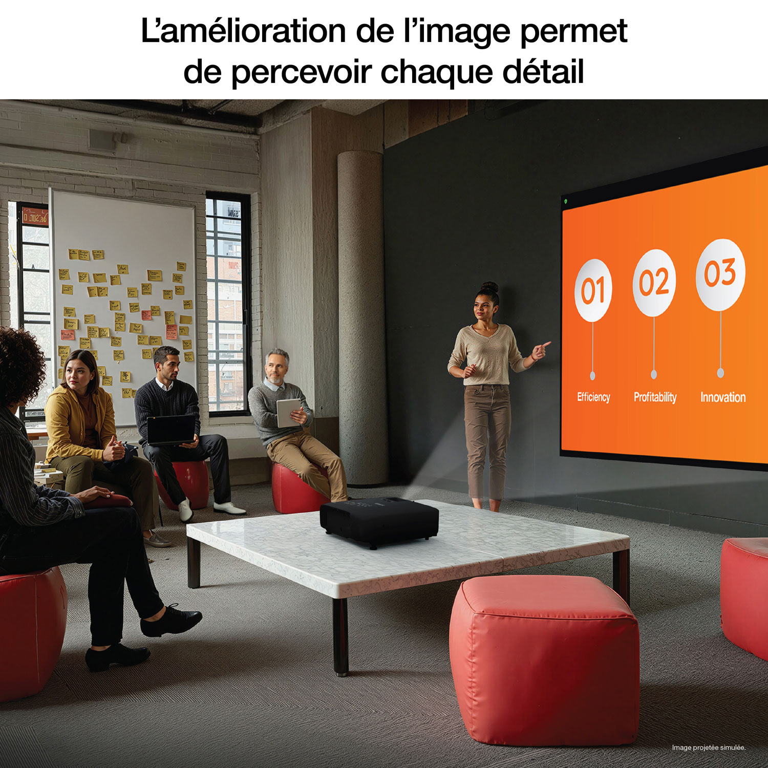 Projecteur d'entreprise DEL HD 1080p Pro EX9270 d'Epson