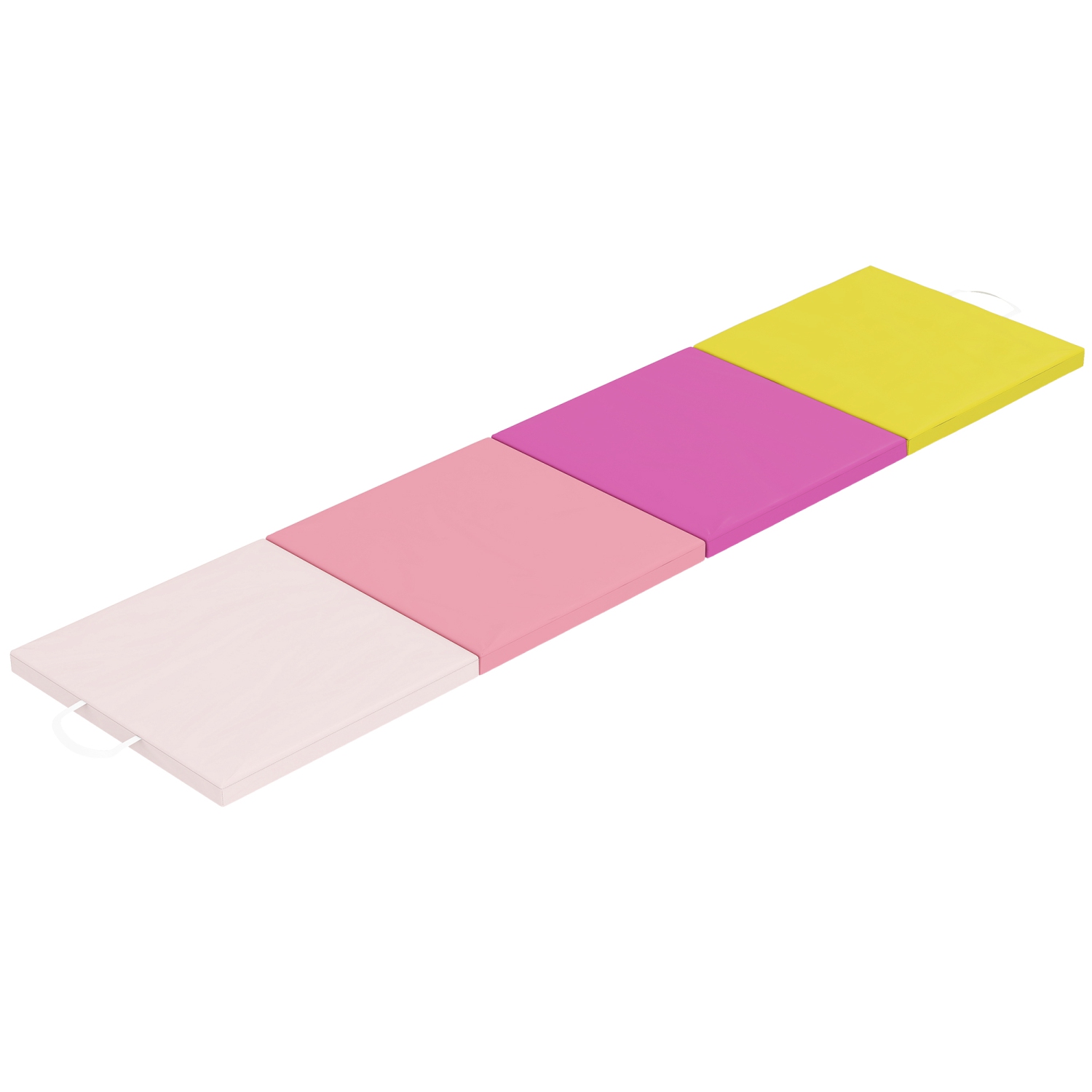 Tapis de gymnastique pliable 8&nbsp;pi de Soozier, tapis d'exercice épais avec poignées de transport pour entraînement aérobique de yoga à domicile,