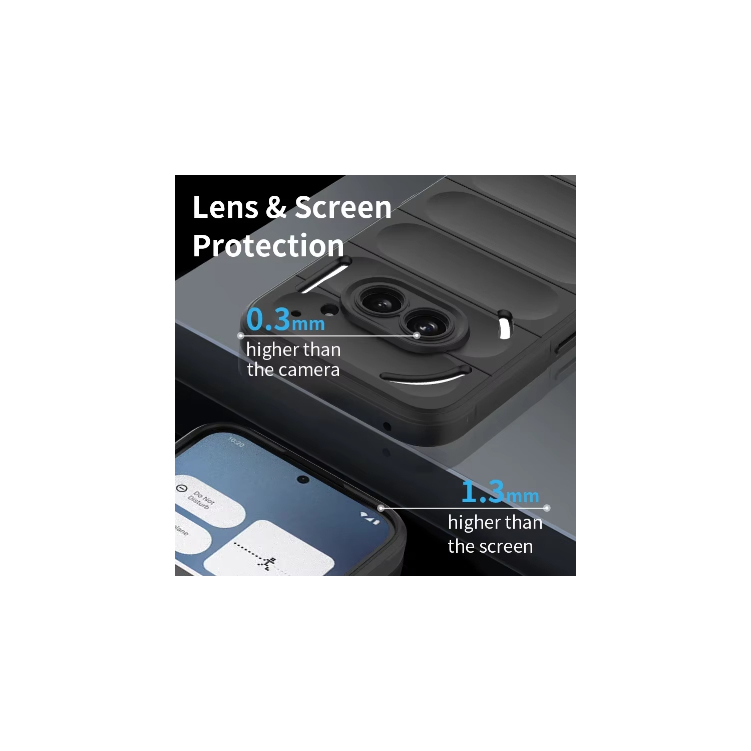 Étui en silicone souple Skin Feeling pour Nothing Phone 3a Couverture de protection - Bleu