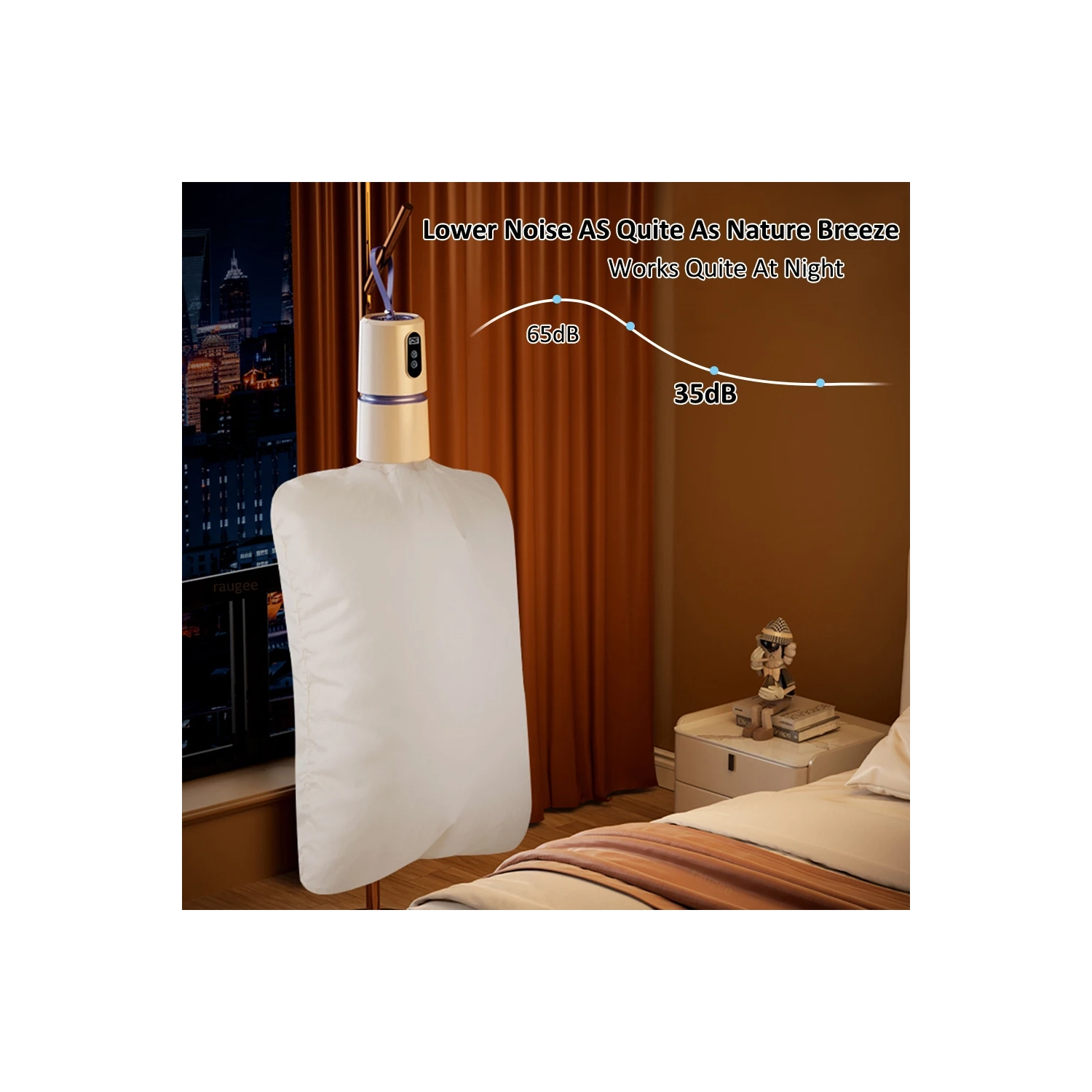 Souffleuse à air pliante Sèche-linge 8 engrenages à minuterie avec circulation de chauffage à 360° pour l'utilisation dans une résidence