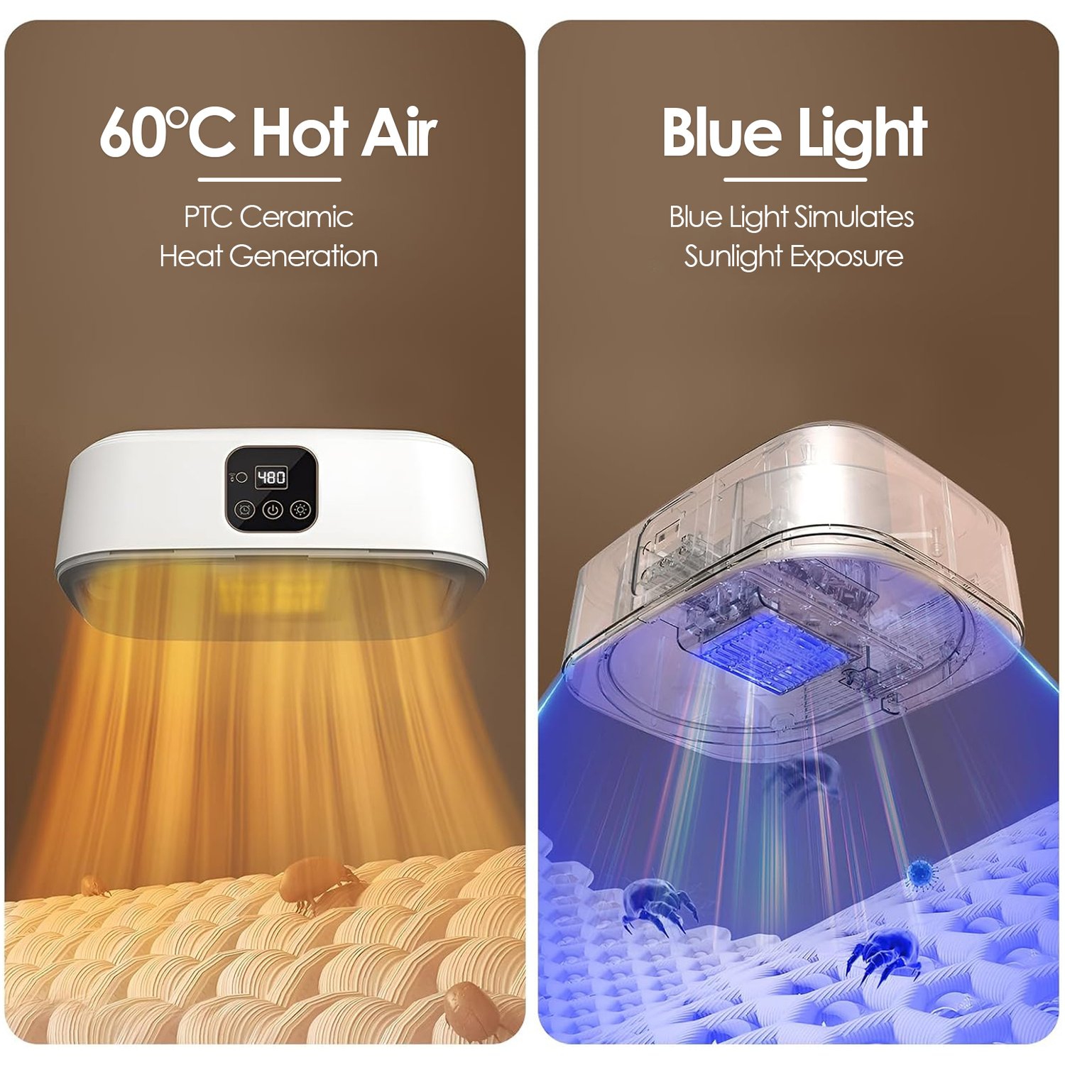 Sécheuse portative, petite sécheuse avec télécommande, sécheuse de voyage compacte pliable avec sac sec pour VR, voyage, maison