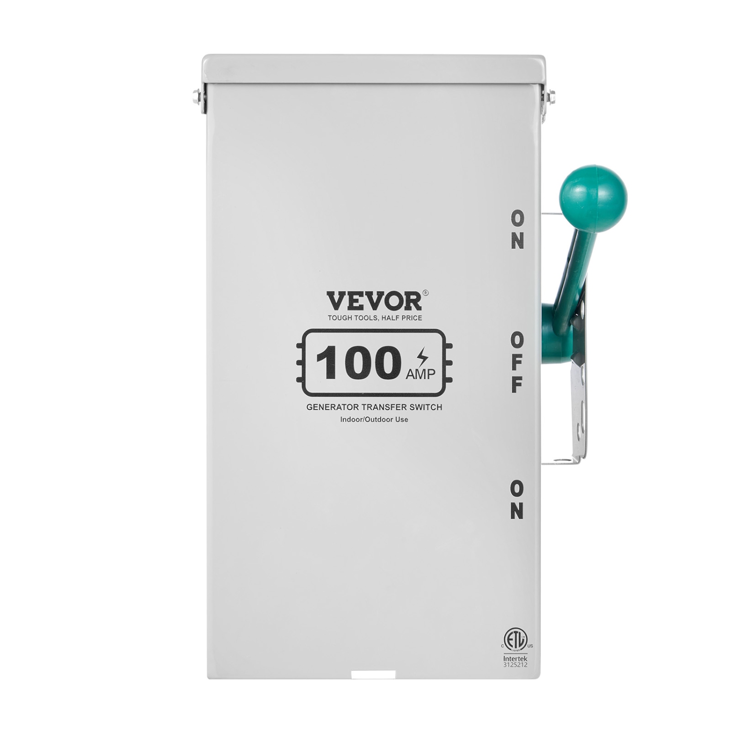 VEVOR 100A Generator Transfer Switch, 24000W Manual Transfer Switch, Heavy Duty Double-Throw Power Transfer Switch 120/240V, Meeting NEMA 3R