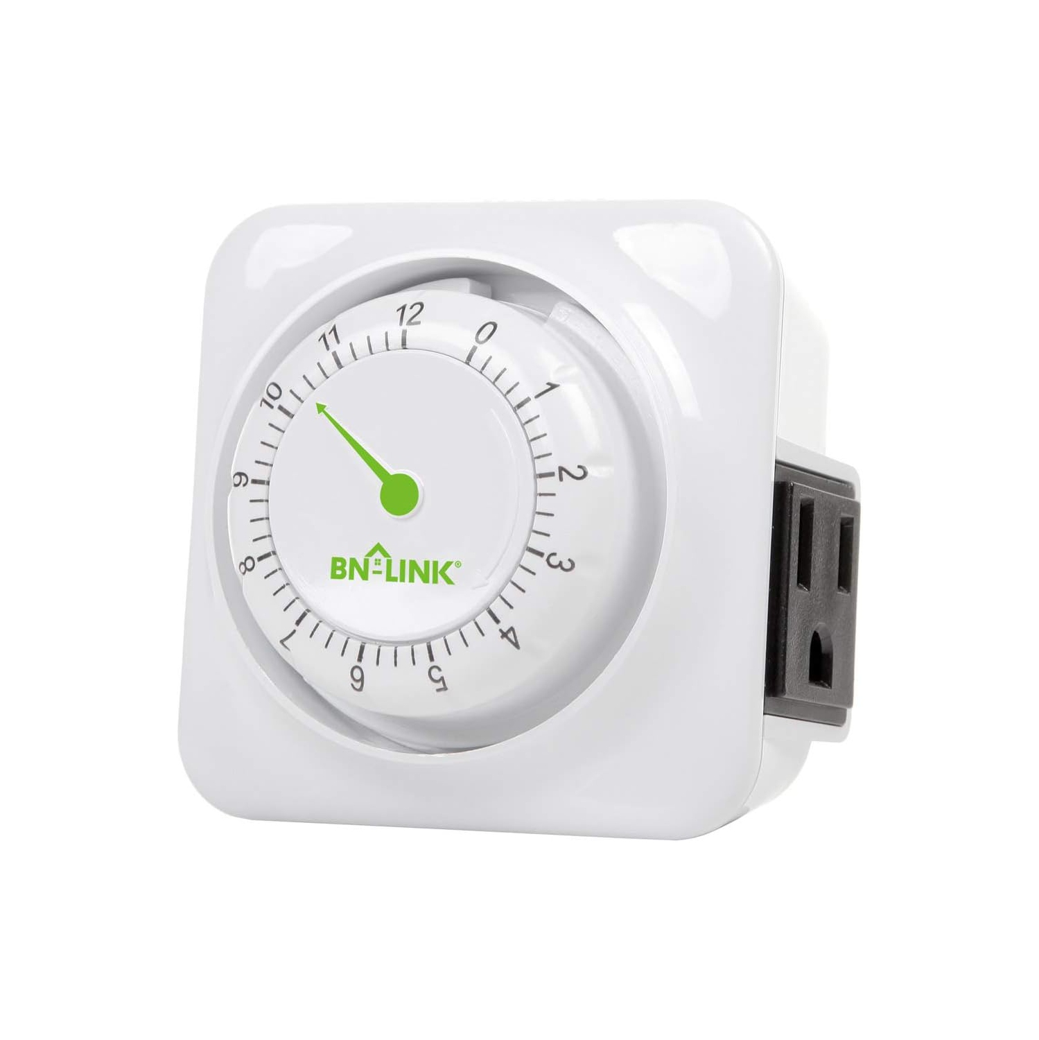 BN-LINK 12-Hour Indoor Timer: 3-prong, 15-min increments – kitchen/chargers/lamps. 1875W, 1/2HP, ETL