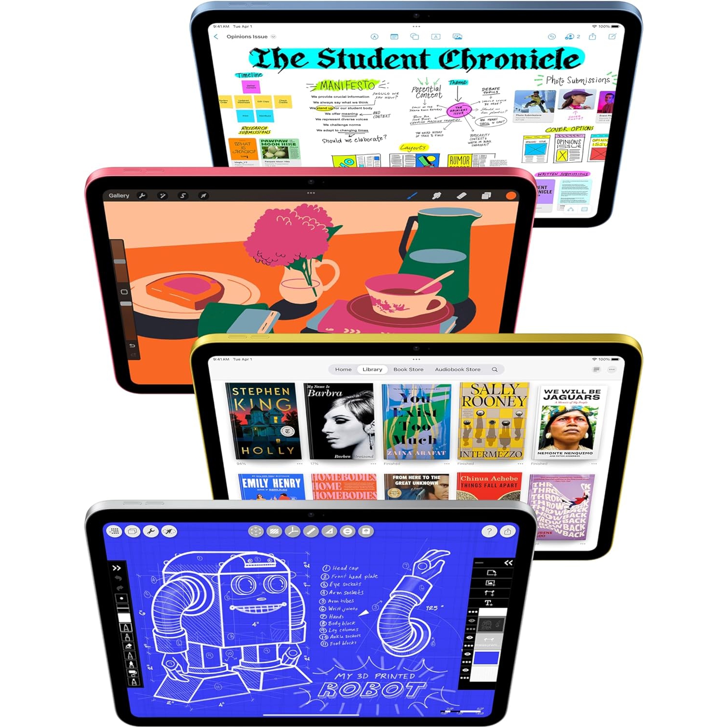 Open Box - Apple iPad A16 11" 128GB with Wi-Fi 6 - Blue