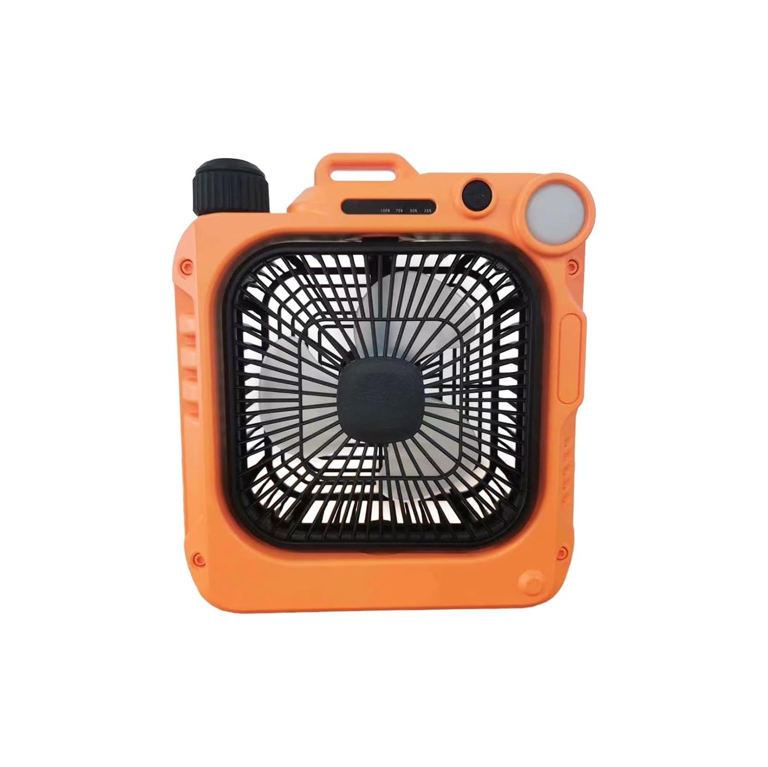 Outdoor Camping Table Fan - Rechargeable Portable Fan with LED Light, Quiet Oscillating Fan, Suitable for Office, Home, Camping, Long Battery Life,