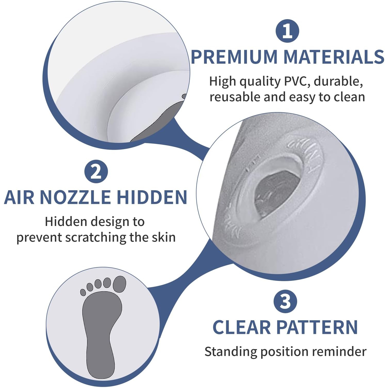 Inflatable Pool Foot Bath Basin,Foot Soaking Bath Basin Foot Bath for Pool Entry Ladder,Pool Foot Wash Basin for Above Ground Swimming Pool Hot Tub