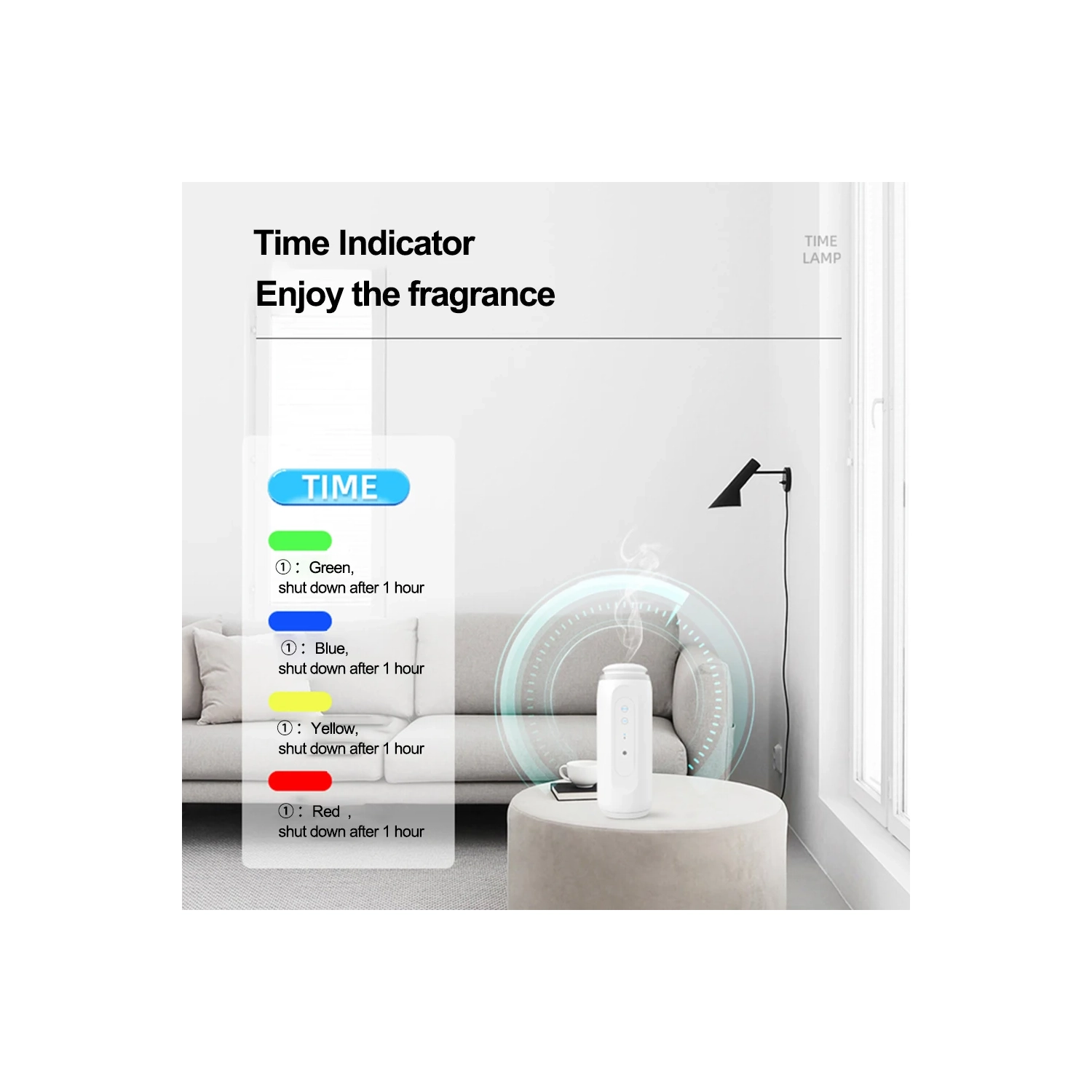 Essential Oil Diffuser for Homes and Hotels – Bluetooth-Controlled Scent Diffuser for Home & Office, Room Scent (White)