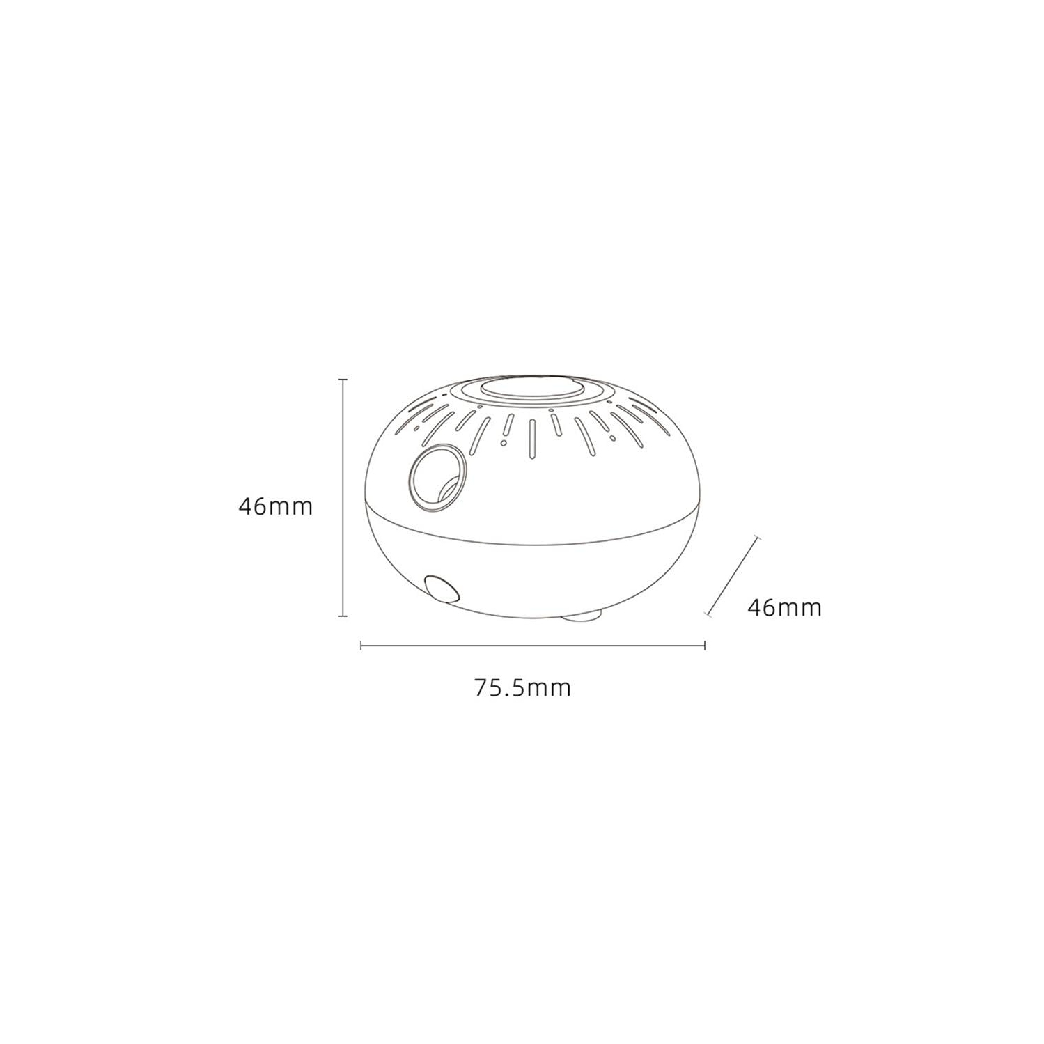 Waterless Diffuser, USB Rechargeable Waterless Essential Oil Diffuser, Waterless Nebulizing Diffusers for Essential Oils , Quiet for Living Room