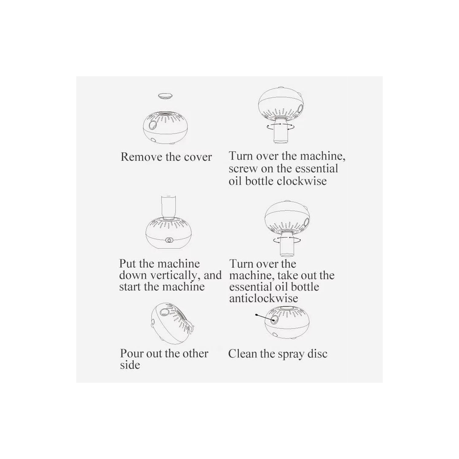 Waterless Diffuser, USB Rechargeable Waterless Essential Oil Diffuser, Waterless Nebulizing Diffusers for Essential Oils , Quiet for Living Room