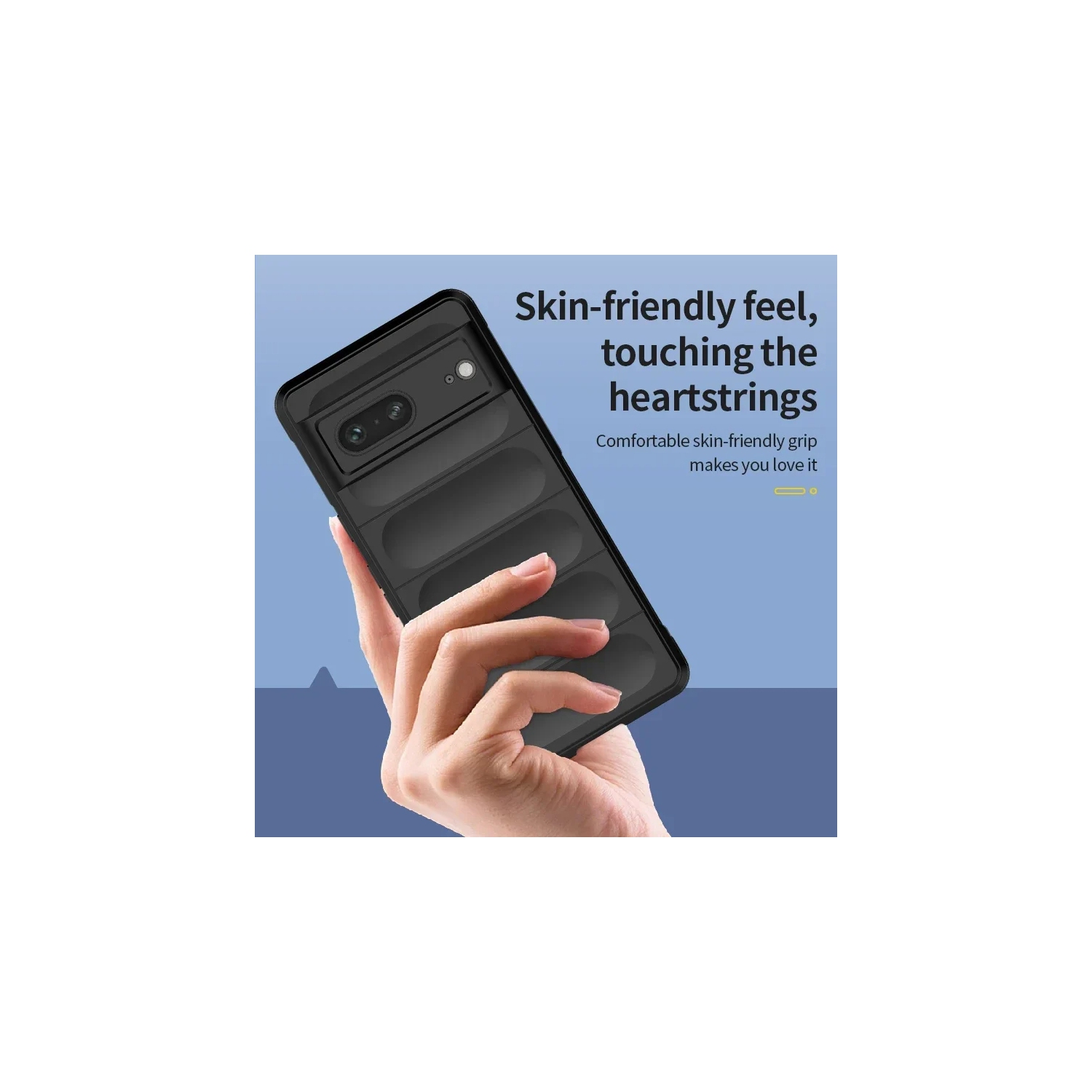 Étui souple antichoc Color Liquid silicone mat pour Google Pixel 8 Pro 5G Skin Feel Armor - Bleu