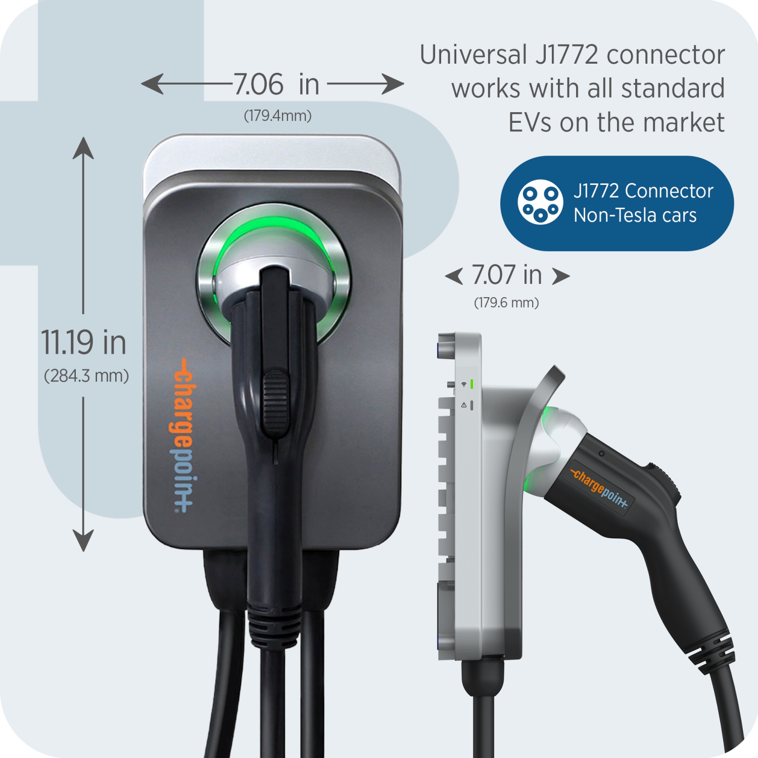 Chargeur électrique pour véhicule électrique NEMA à 14-50 prises Wi-Fi Home Flex de niveau 2 de ChargePoint
