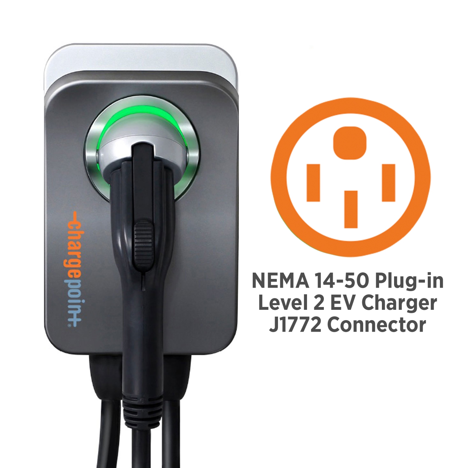 Chargeur électrique pour véhicule électrique NEMA à 14-50 prises Wi-Fi Home Flex de niveau 2 de ChargePoint
