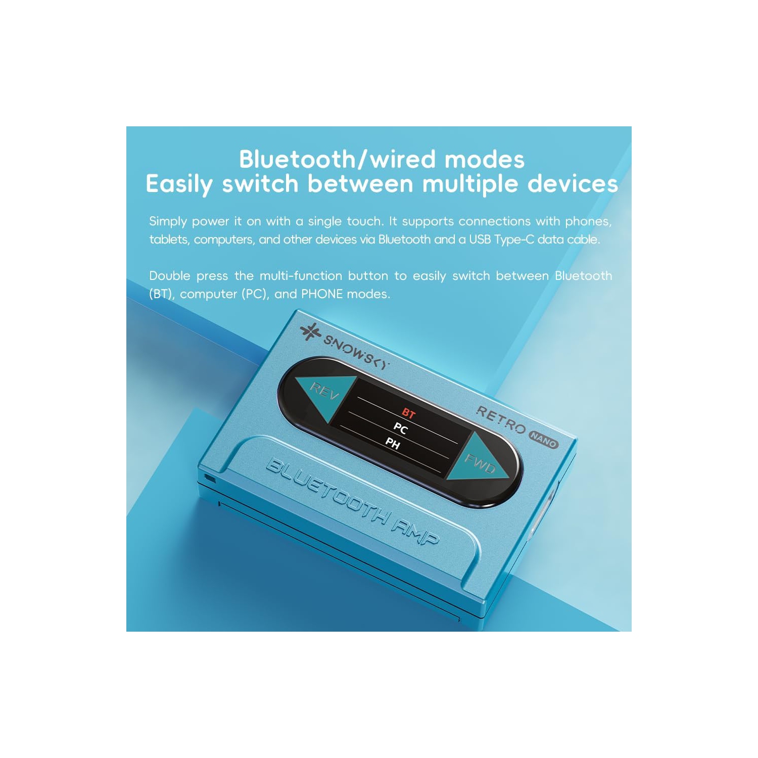 FiiO/Snowsky Retro Nano Bluetooth USB DAC AMP with LDAC, aptX Adaptive, aptX LL