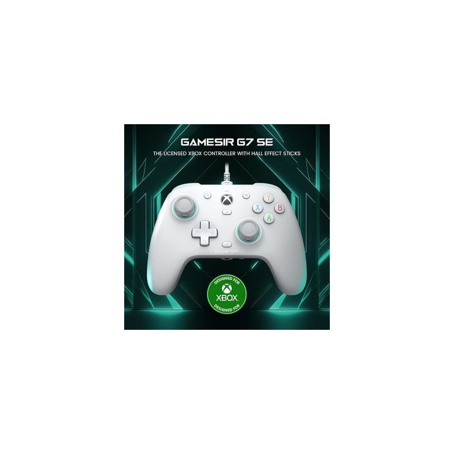 Manette avec fil G7 SE de GameSir pour Xbox Series X|S, Xbox One et Windows 10/11, manette de jeu prête à l'emploi avec manches à balai/gâchette à