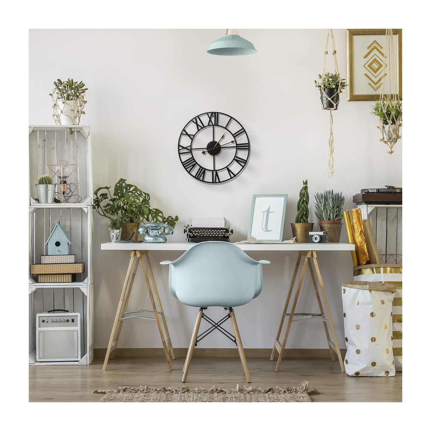 Grande horloge murale Sorbus pour la cuisine, les chambres, le bureau.