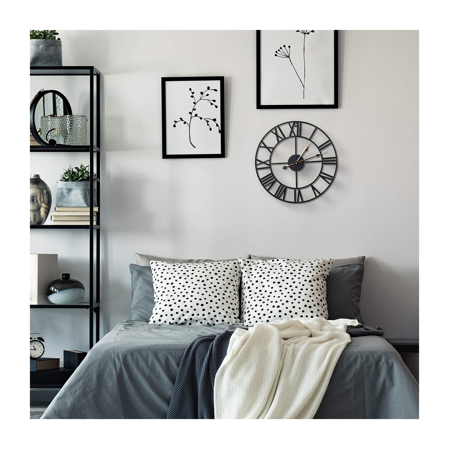 Grande horloge murale Sorbus pour la cuisine, les chambres, le bureau.