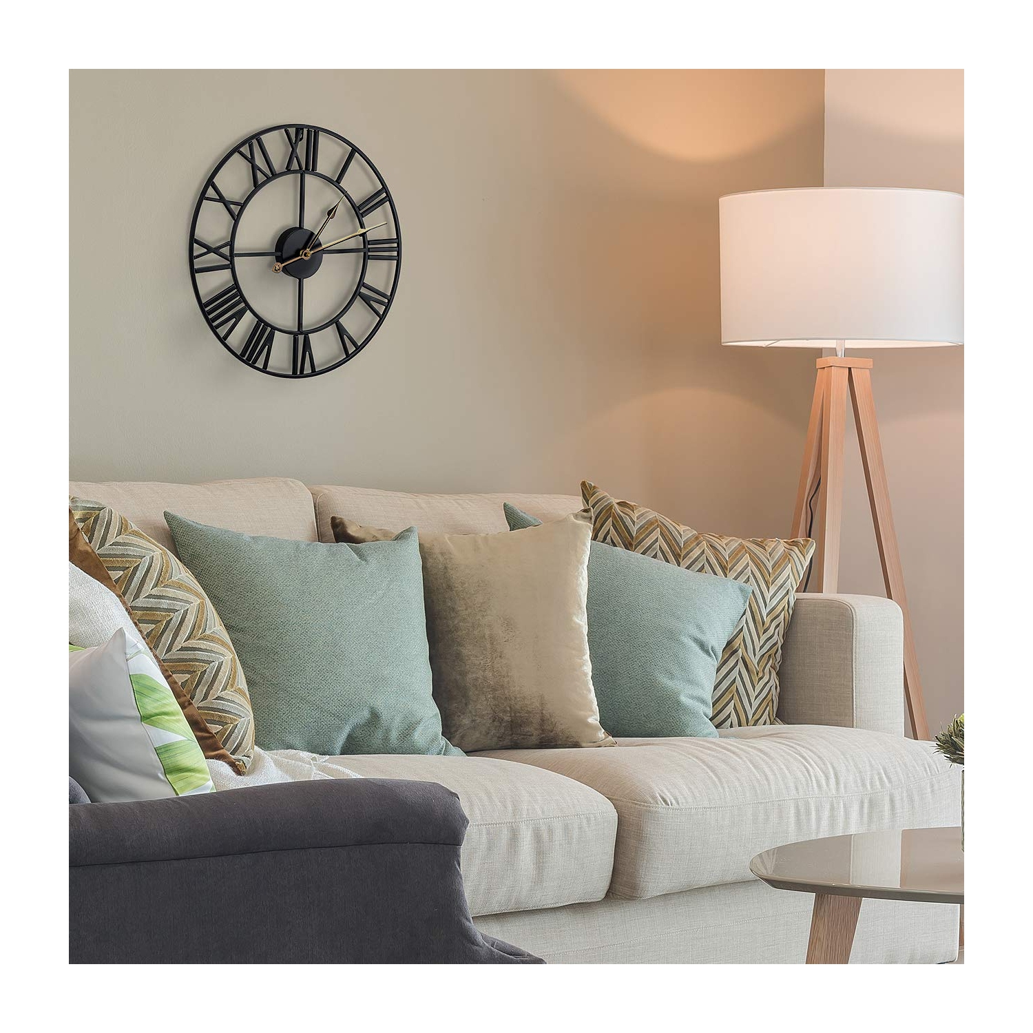 Grande horloge murale Sorbus pour la cuisine, les chambres, le bureau.