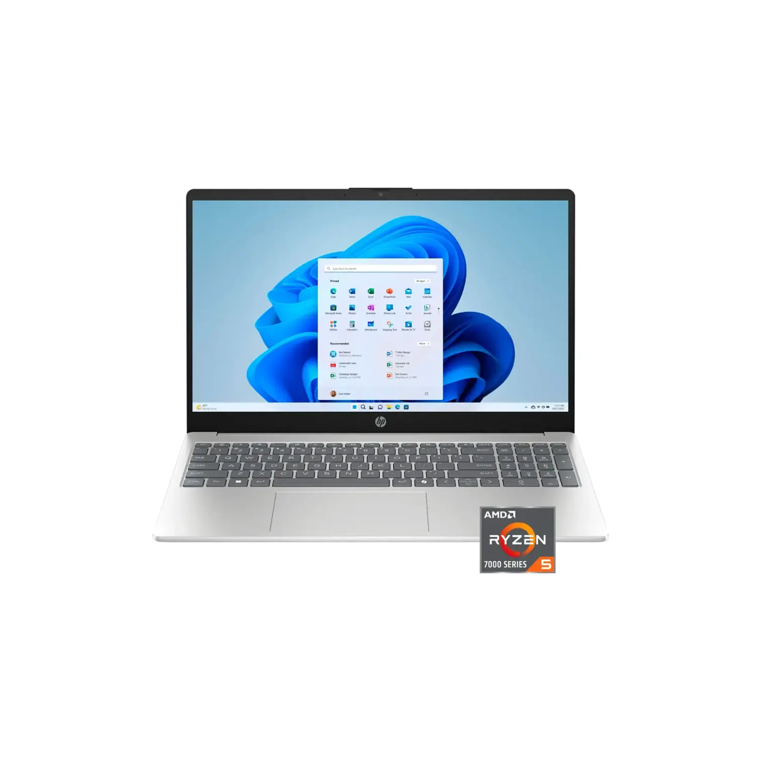 HP 15.6" HD TouchScreen Laptop, AMD Ryzen 5 7520U, 16GB LPDDR5 1TB SSD, Wi-Fi 6, Lightweight, Long Battery Life, Bluetooth, Anti-glare, HDMI, Natural