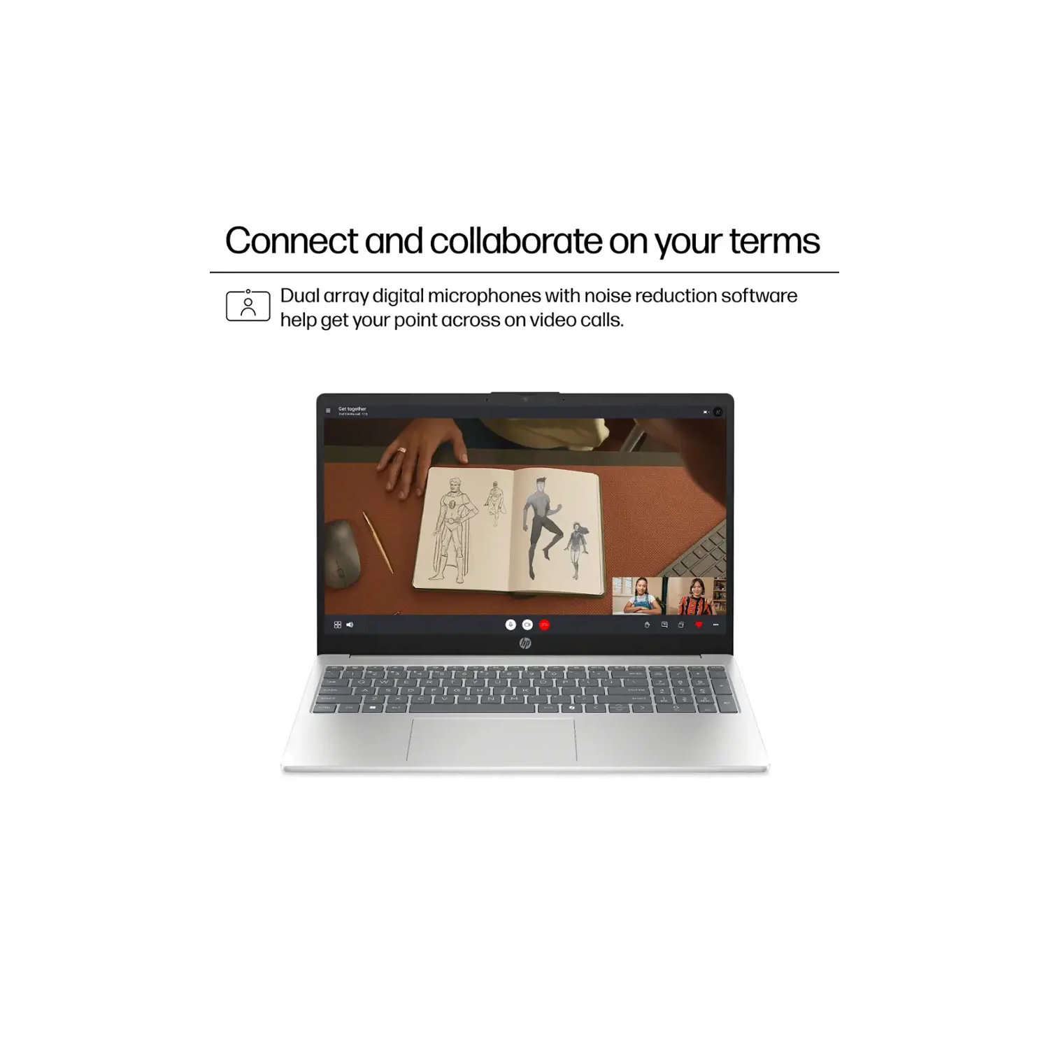HP 15.6" HD TouchScreen Laptop, AMD Ryzen 5 7520U, 16GB LPDDR5 1TB SSD, Wi-Fi 6, Lightweight, Long Battery Life, Bluetooth, Anti-glare, HDMI, Natural