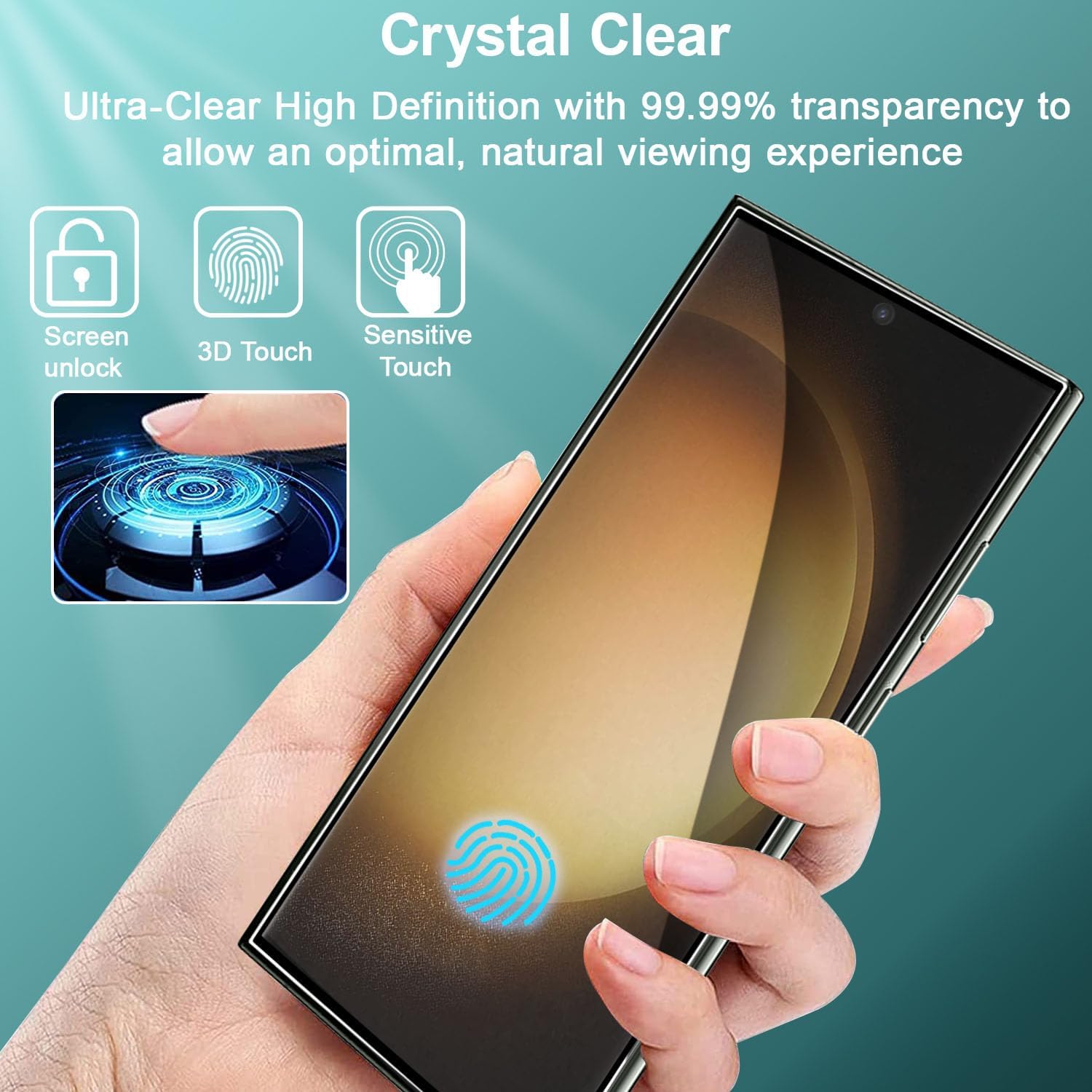 Protecteur d'écran ultramince en verre trempé de confidentialité SuperShield pour Galaxy S25 Edge de Samsung - Paquet de 2