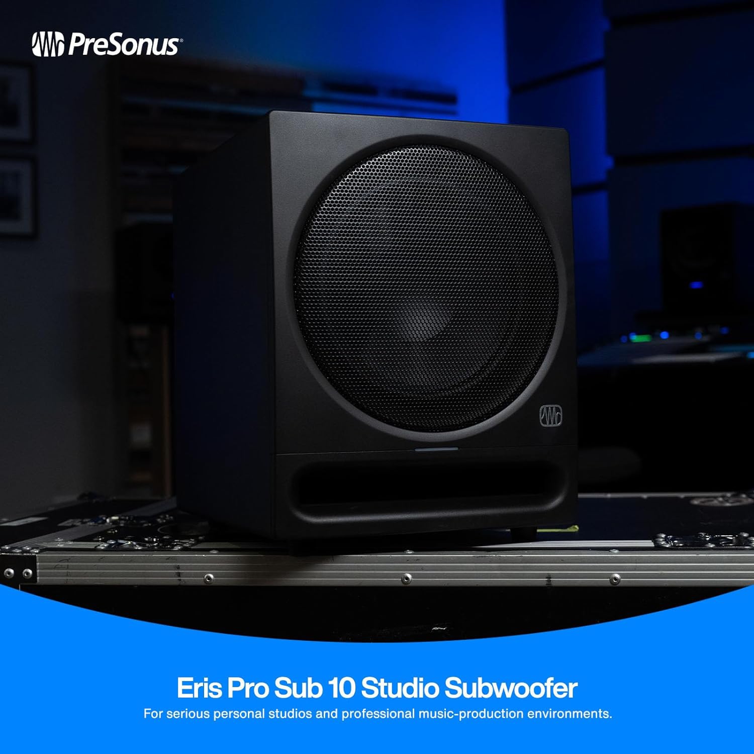 Haut-parleur d'extrêmes graves actif orienté vers l'avant de studio de 10&nbsp;po ERIS-PRO-SUB10 de Presonus