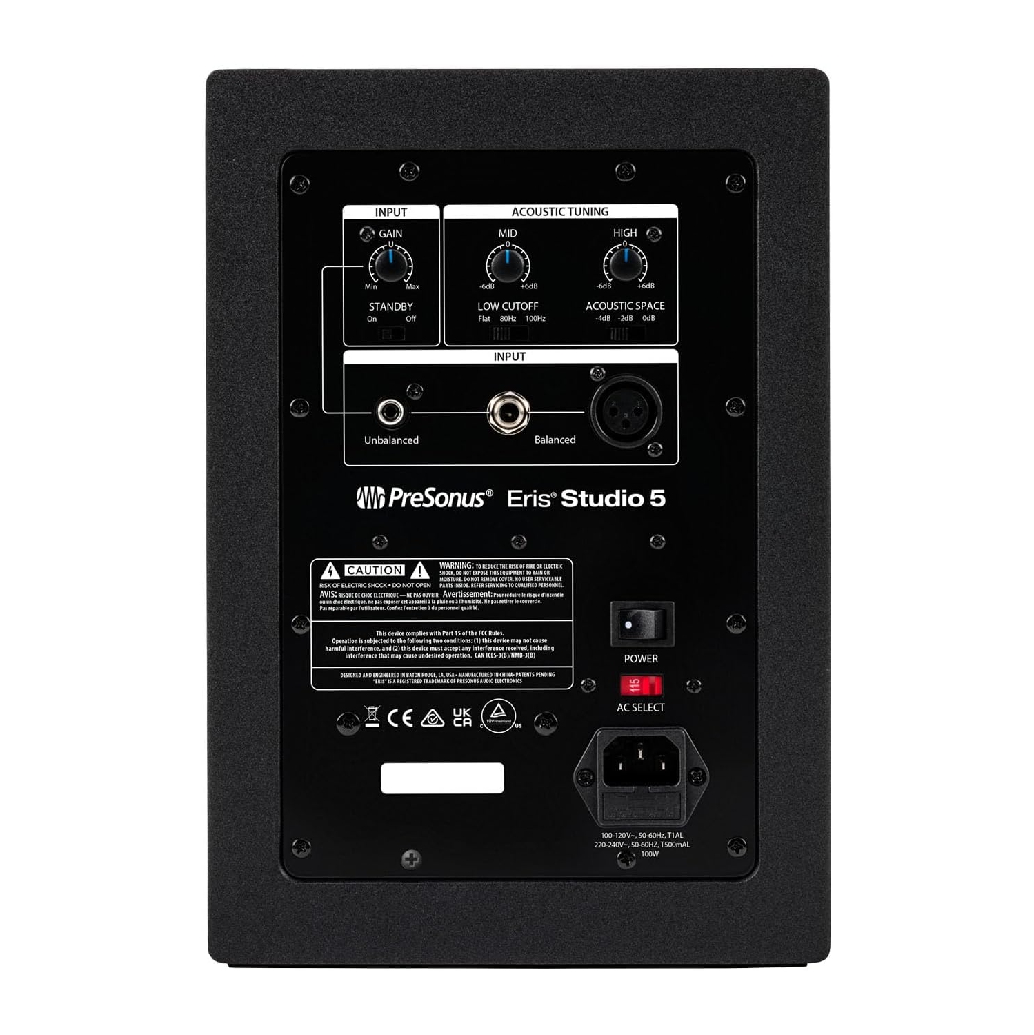 PreSonus ERIS-STUDIO5 Eris Studio 5 Compact 5" 80W Studio Monitor with EBM Waveguide