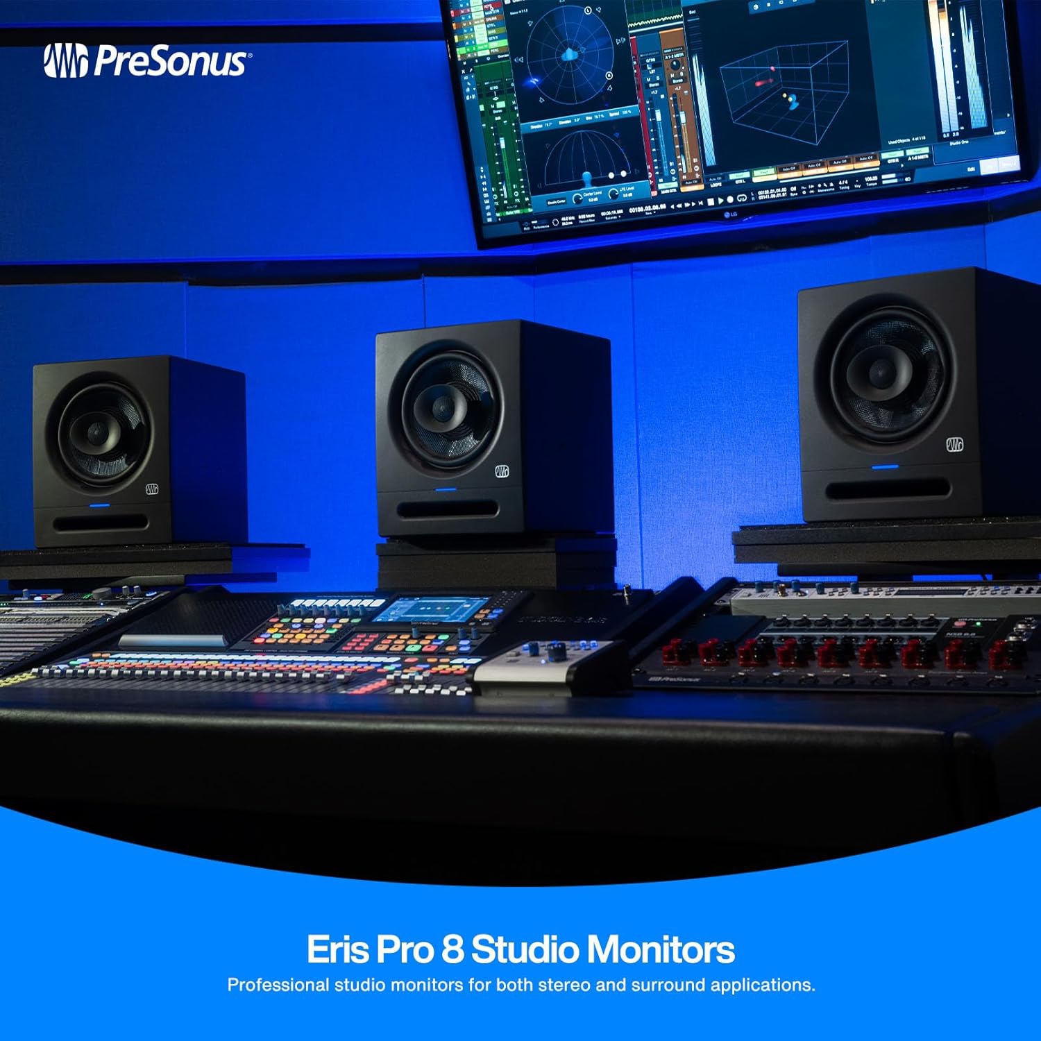 Moniteur de studio coaxial actif à 2 voies de 8 po ERIS-PRO8 de Presonus