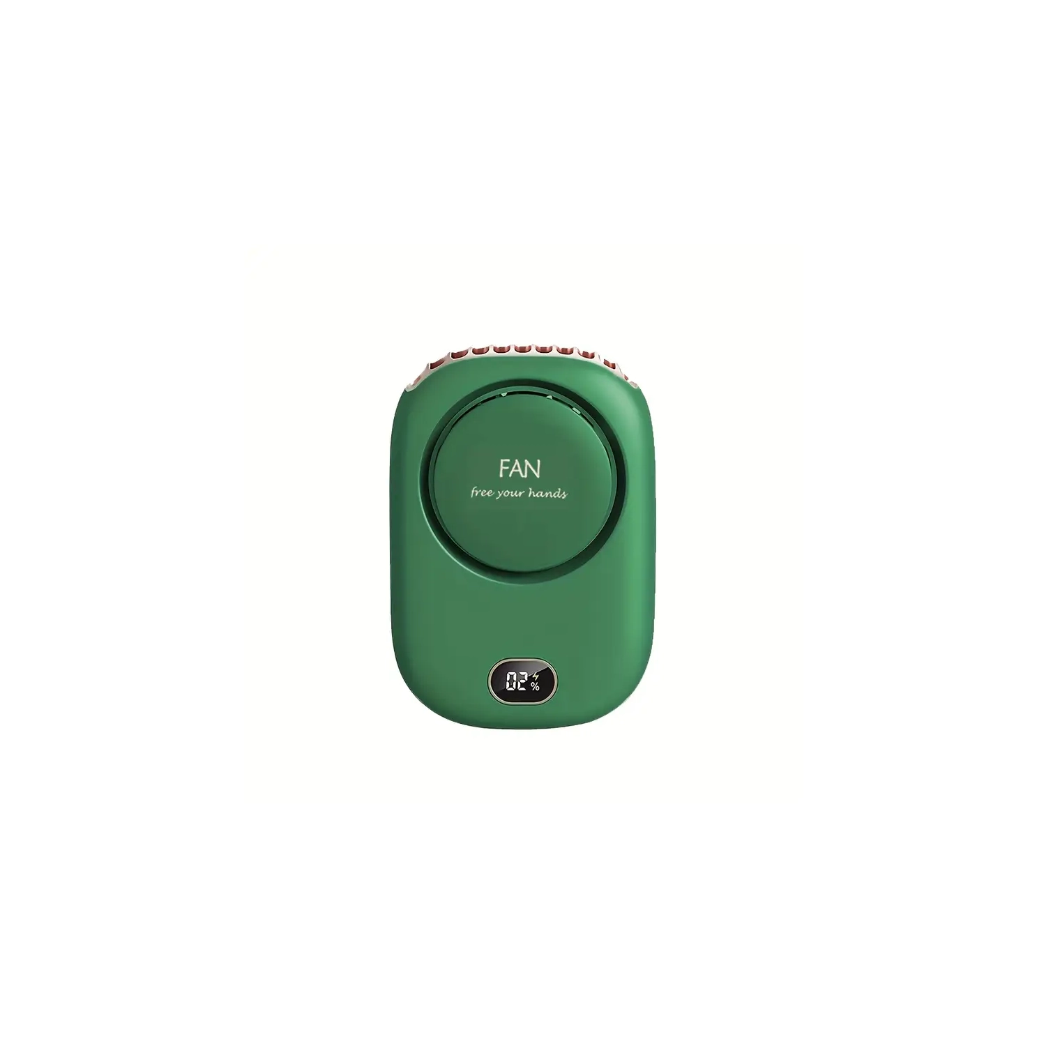Petit ventilateur portatif 2000&nbsp;mAh rechargeable par USB - Vert