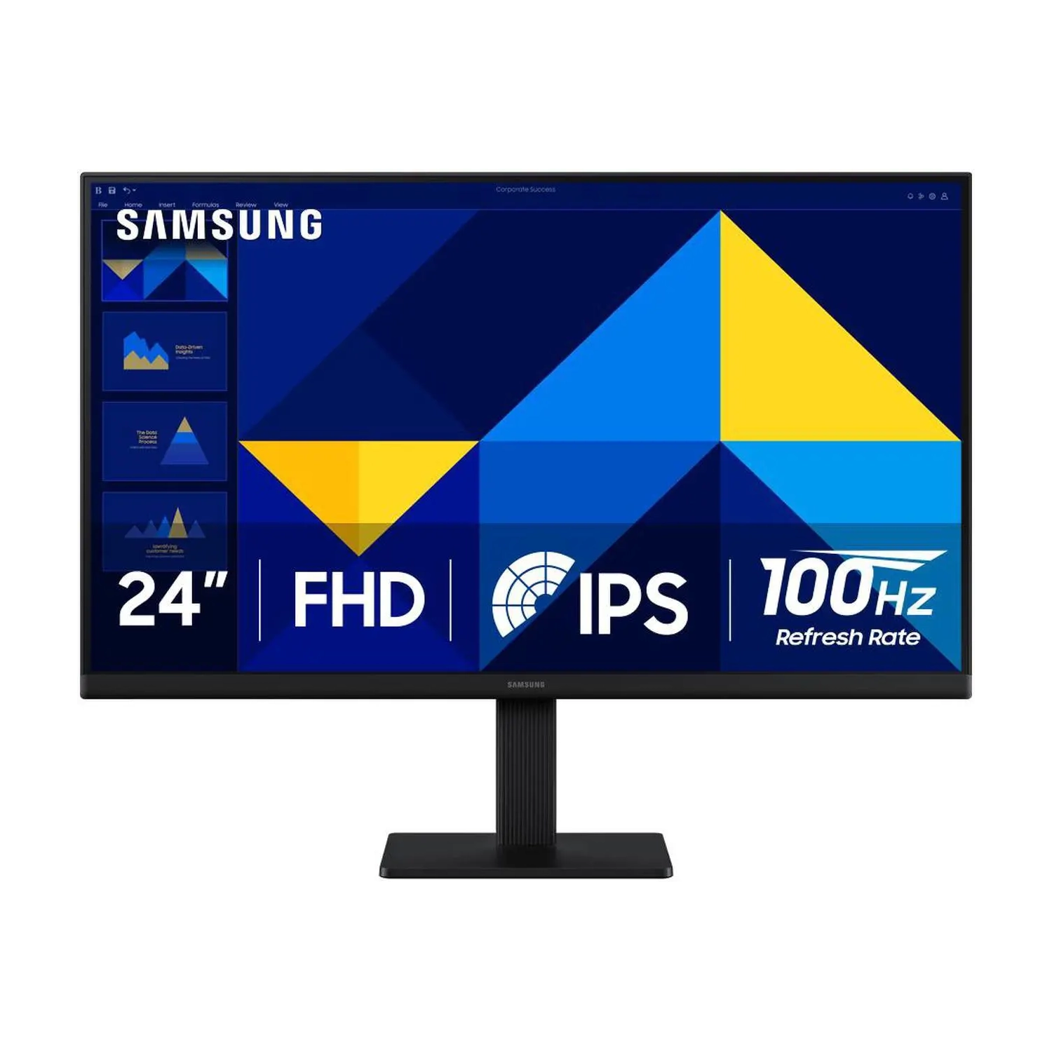 24-Inch Samsung Essential Full HD LED Monitor – Slim Design, Eye Care Technology, HDMI & VGA