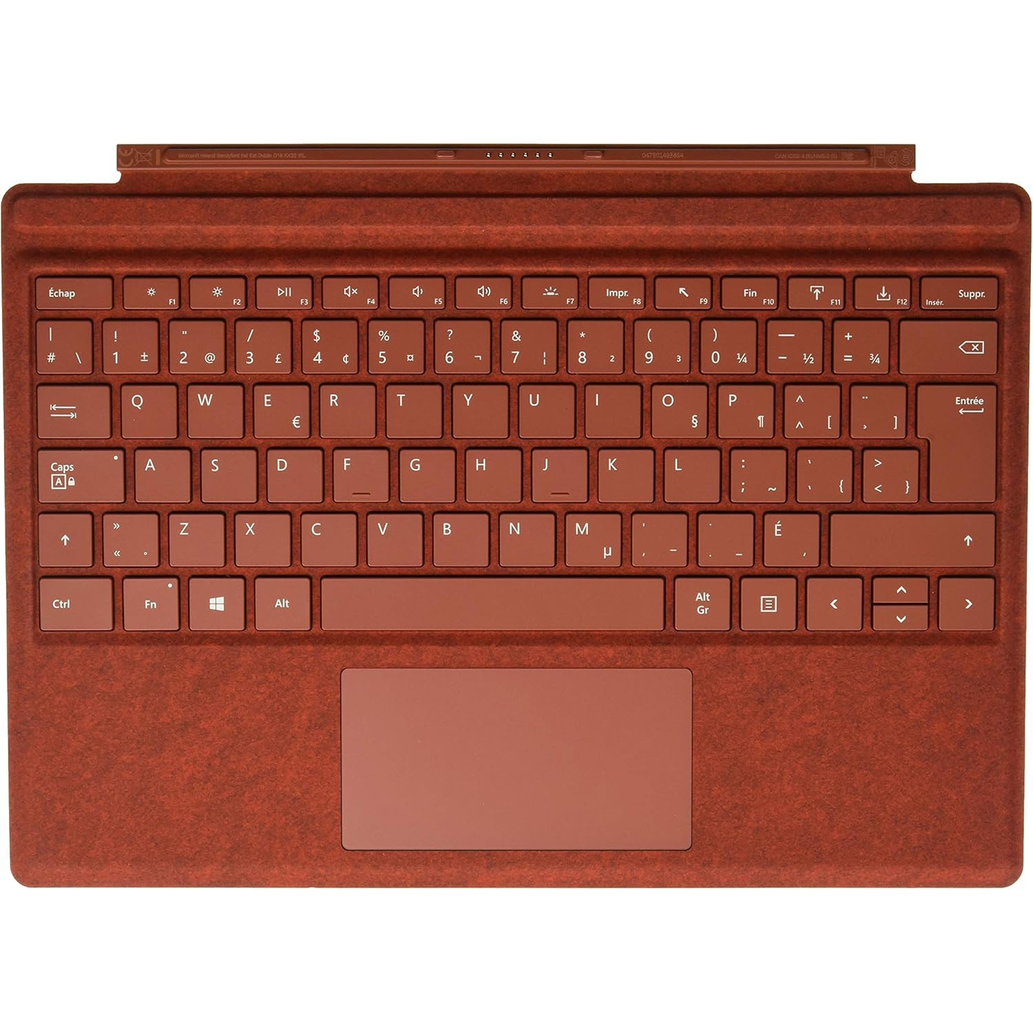 Microsoft Surface Go Signature Type Cover – Poppy Red - French