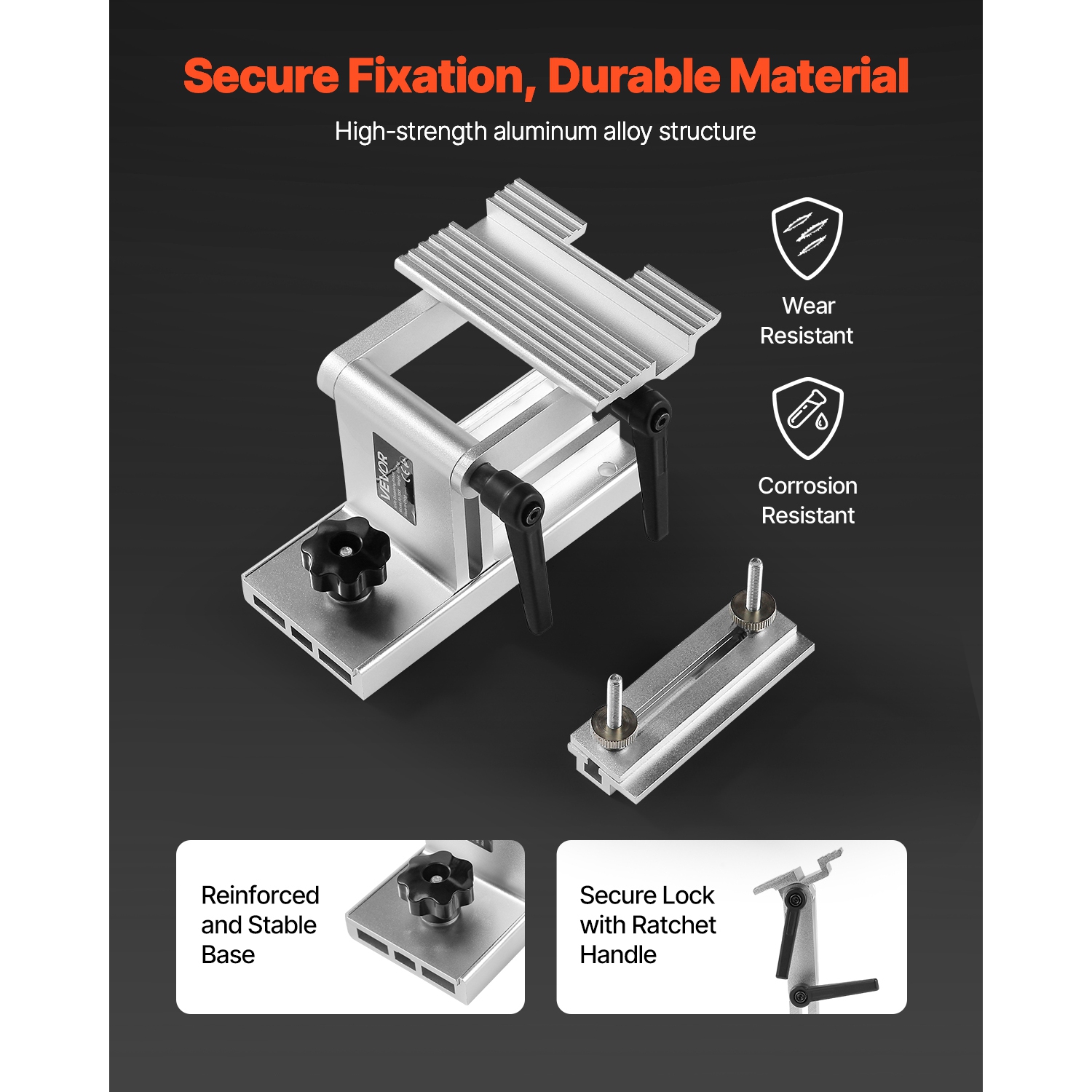VEVOR Bench Grinder Tool Rest, Adjustable Replacement Tool Rest Sharpening Jig for 6" or 8" Bench Grinder - with Flat Miter Slide for 0 - 2.5 inch