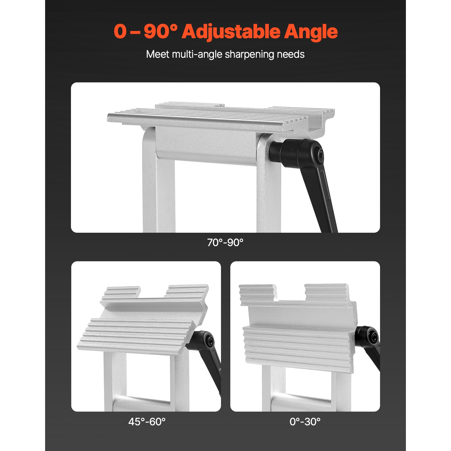 VEVOR Bench Grinder Tool Rest, Adjustable Replacement Tool Rest Sharpening Jig for 6" or 8" Bench Grinder - with Flat Miter Slide for 0 - 2.5 inch